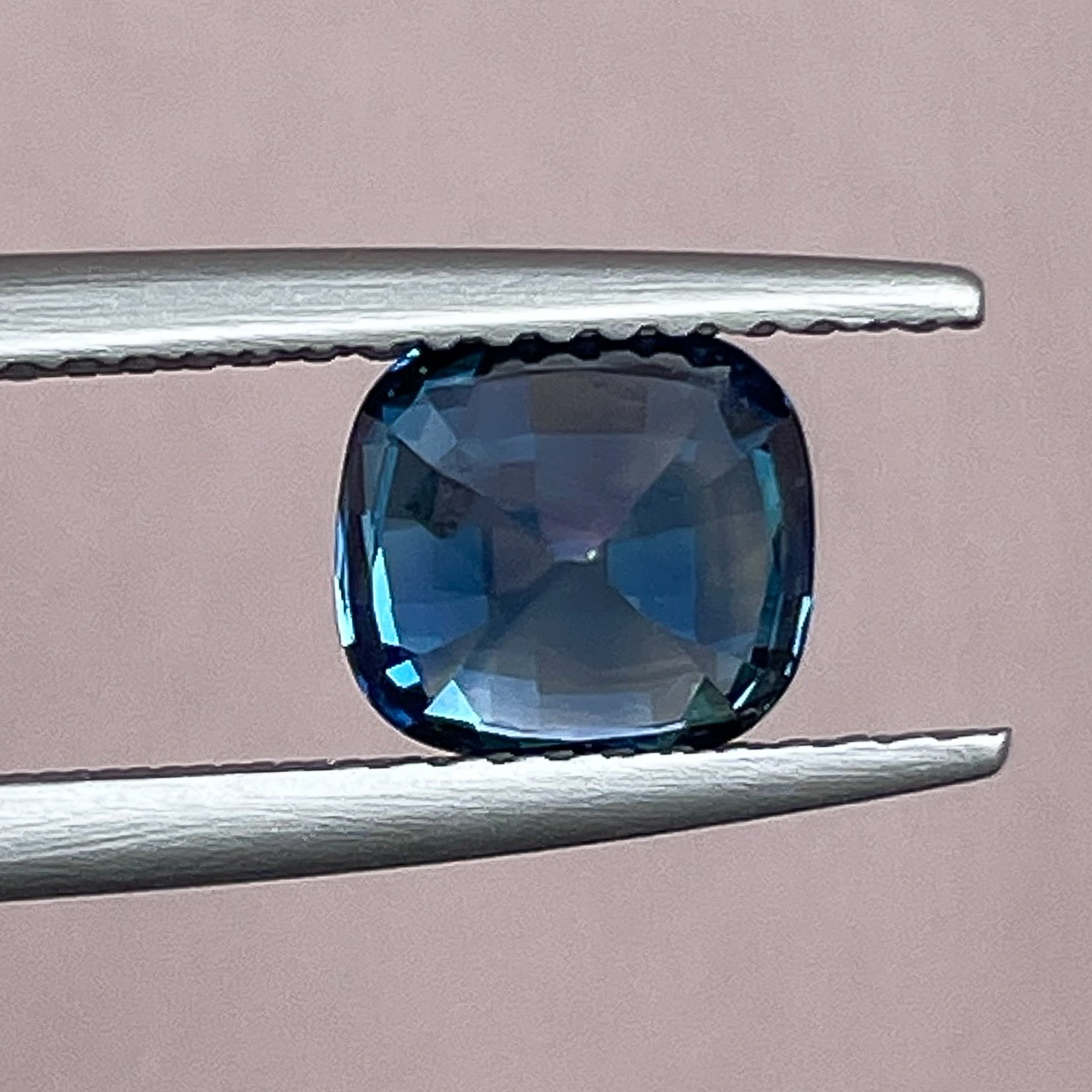 Natural teal blue sapphire 2.07 Ct cushion cut loose gemstone from NASHGEMS, ideal for engagement rings or custom jewelry.