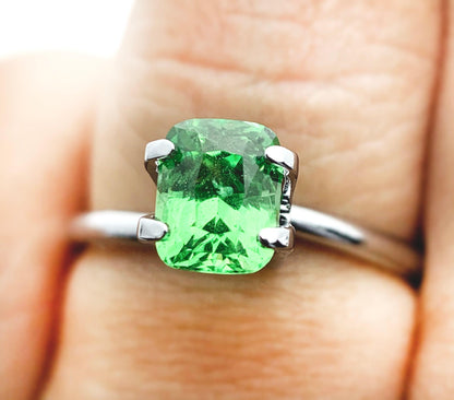 Vivid Green Natural Tsavorire 1.20 crt. for engagement rings, Jewelry, custom jewelry, loose gemstone - NASHGEMS