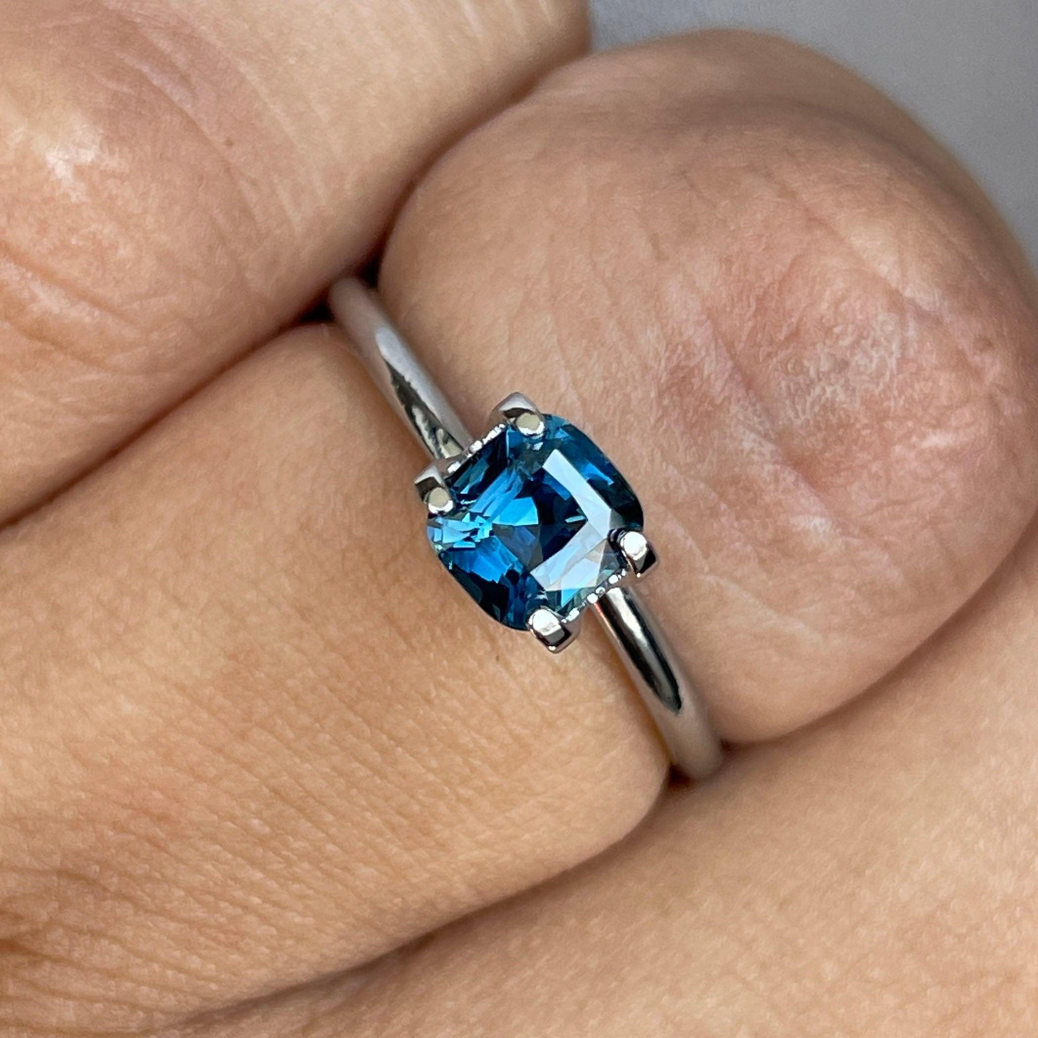 Natural Teal Sapphire