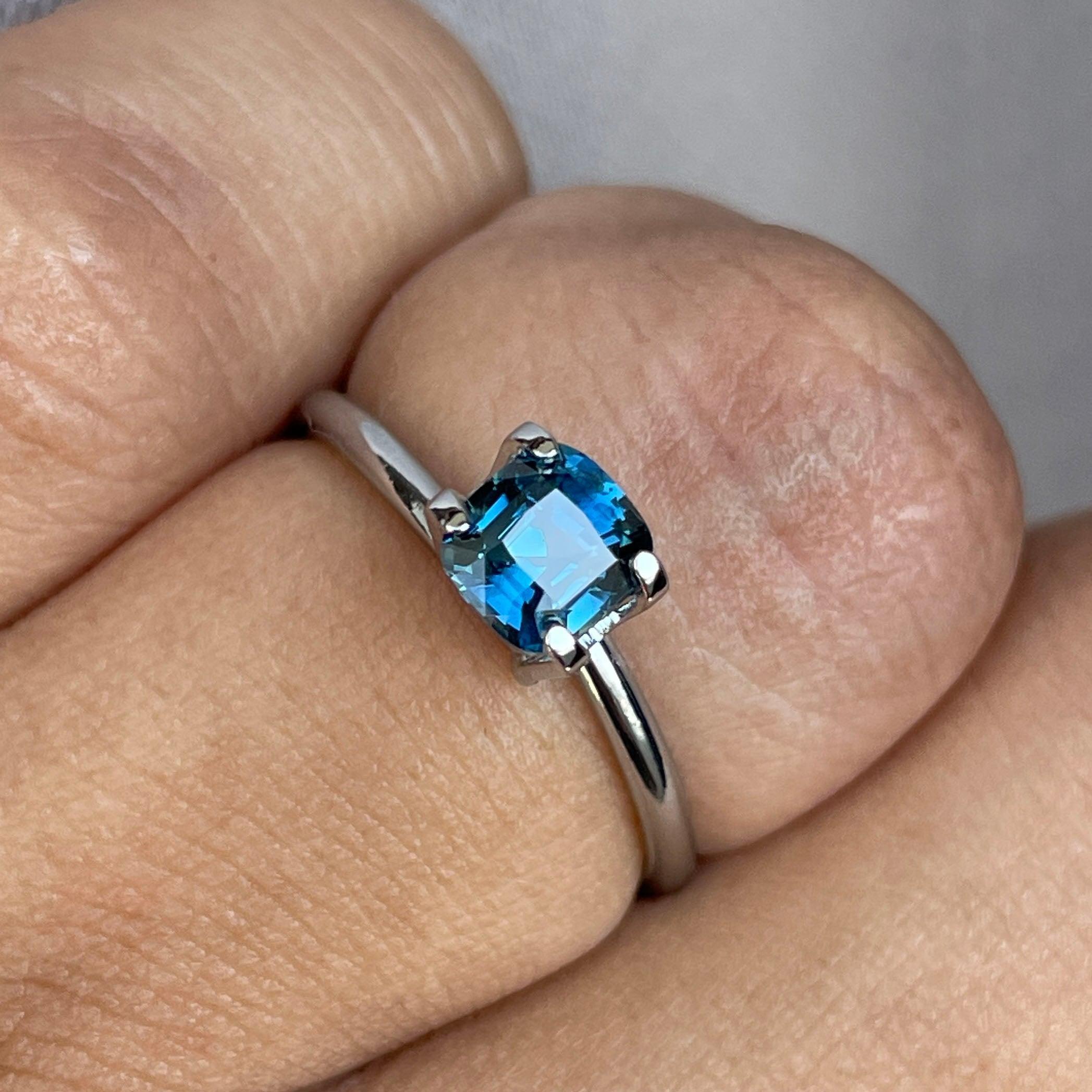 Natural Teal Sapphire