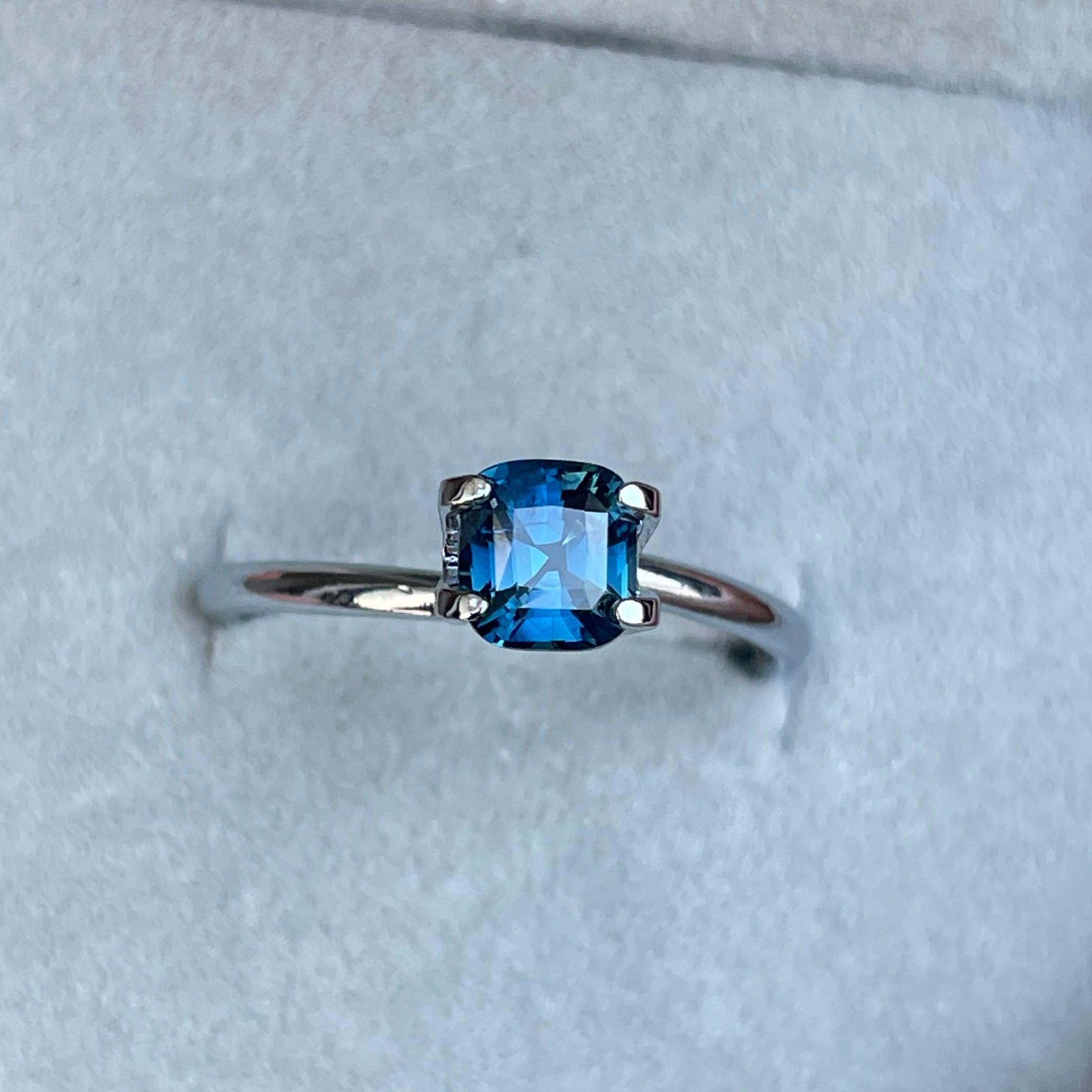 Natural Teal Sapphire
