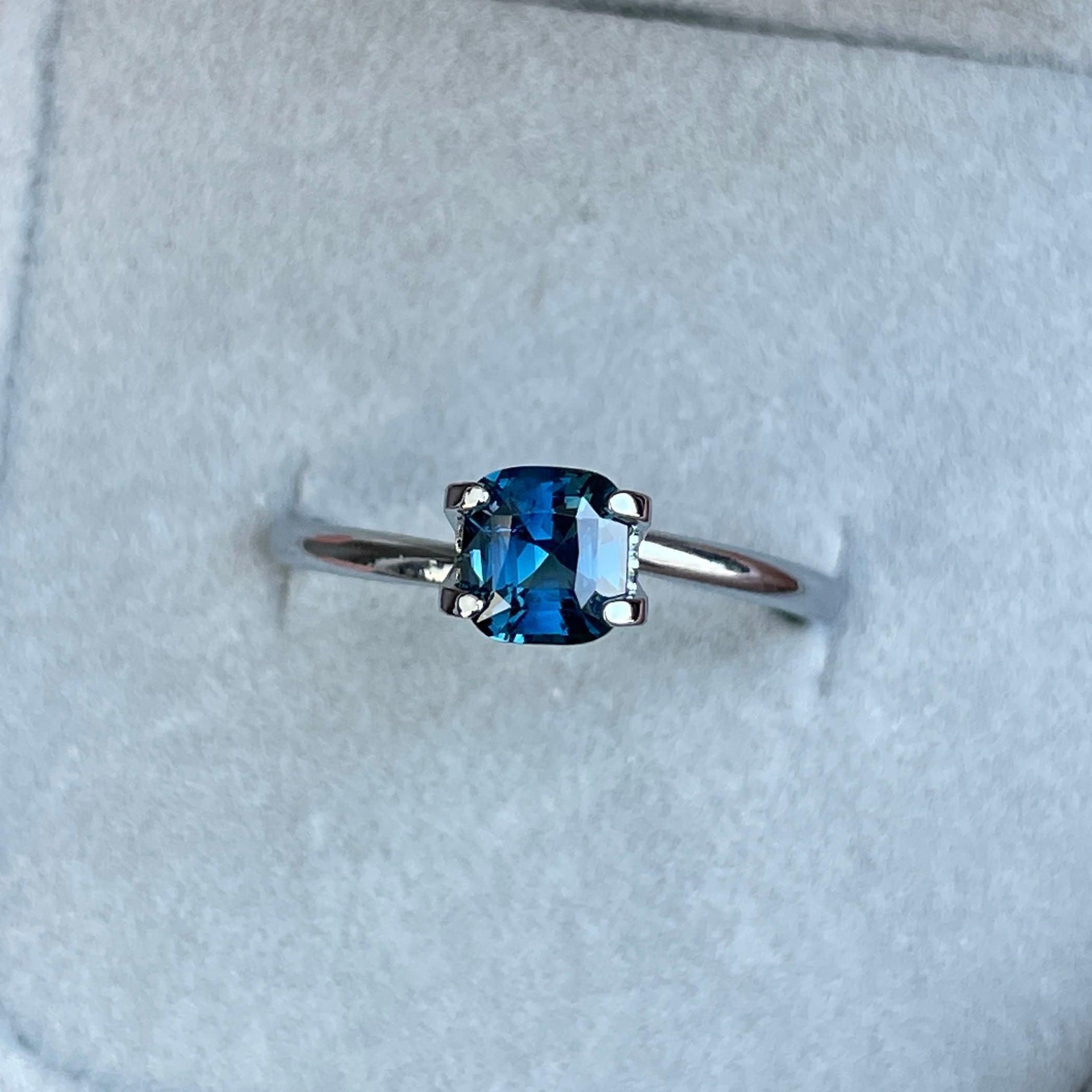 Natural Teal Sapphire