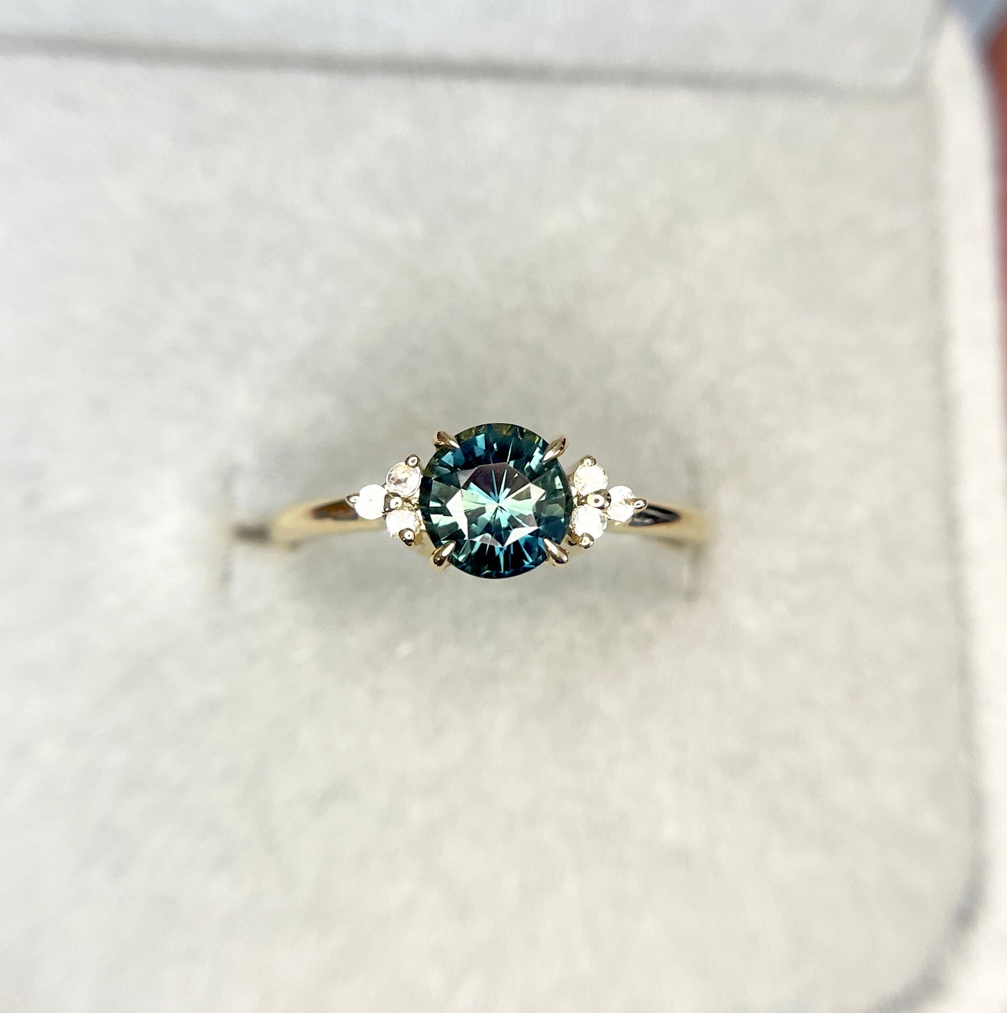 Teal Sapphire Ring
