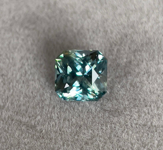 This 2.21 carat Green Sapphire is well cut to bring out the best colour and luster, and has a perfect colour blend.