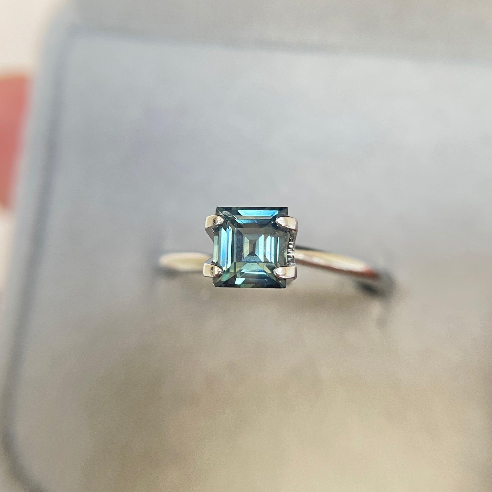 0.88 Carat Teal Sapphire