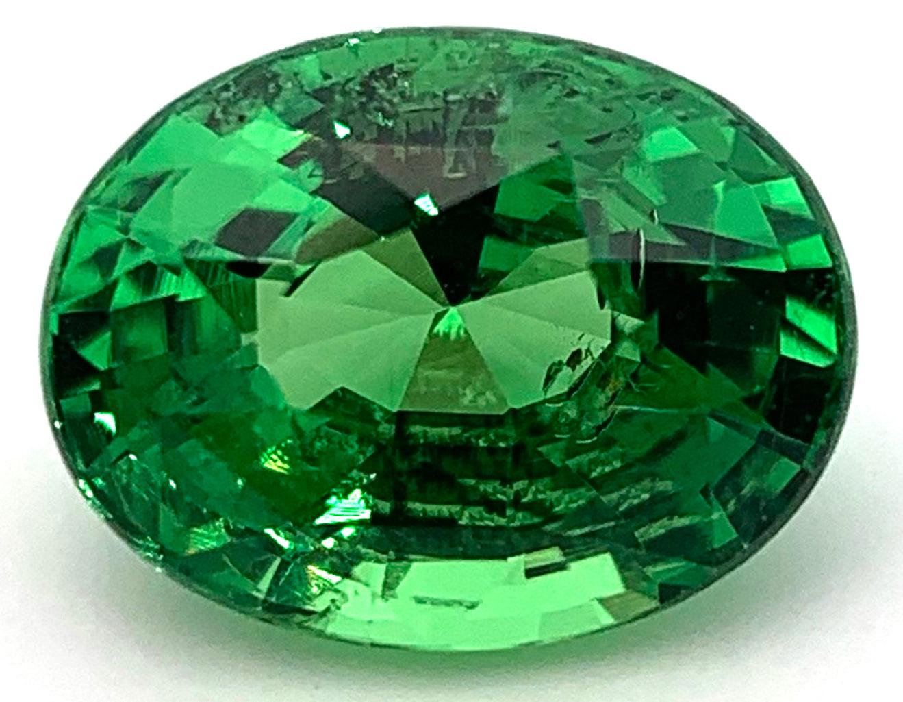 Vivid Green Natural Tsavorire 1.52 crt. for engagement rings, Jewelry, custom jewelry, loose gemstone - NASHGEMS