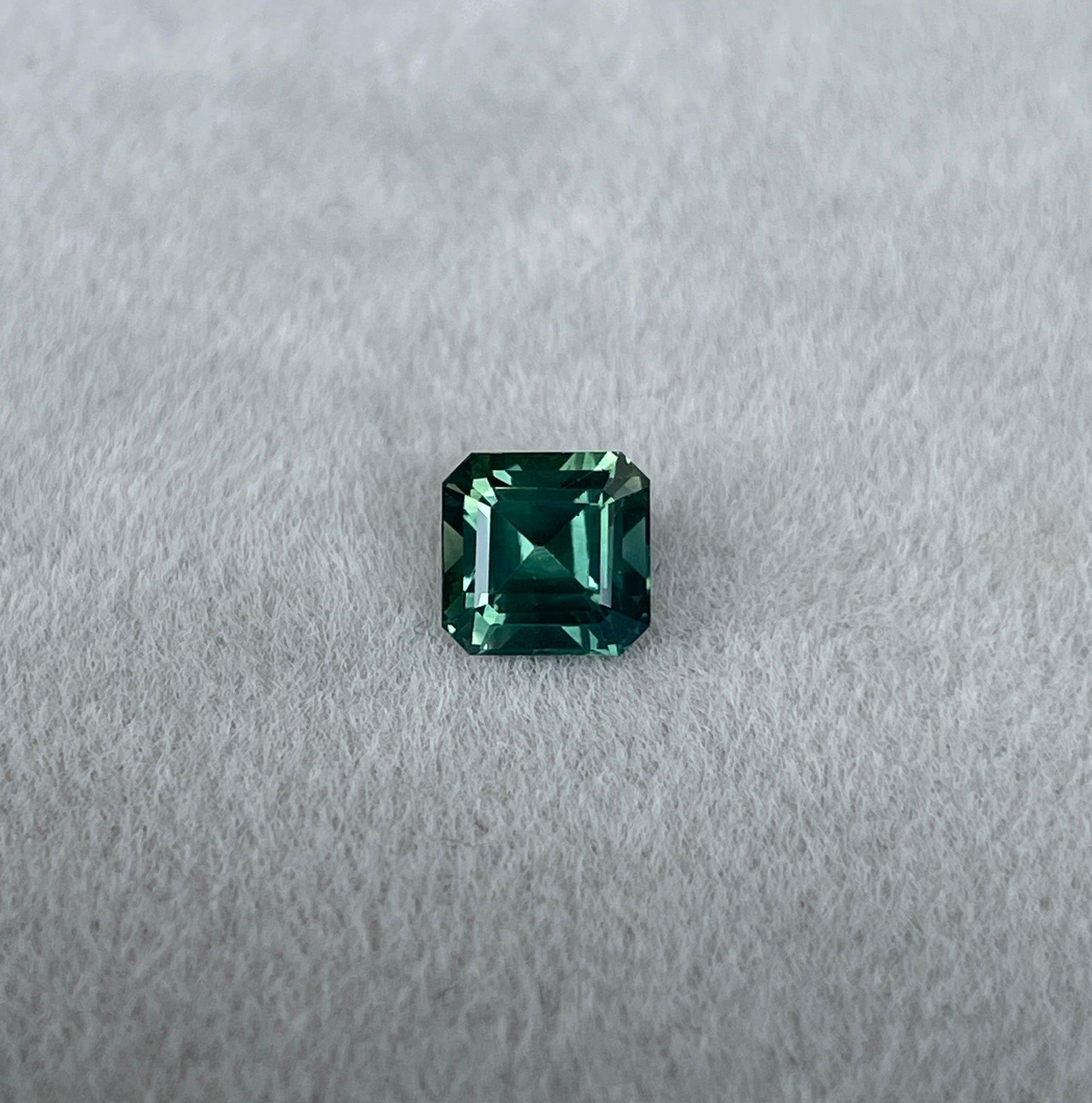 natural green sapphire gemstone