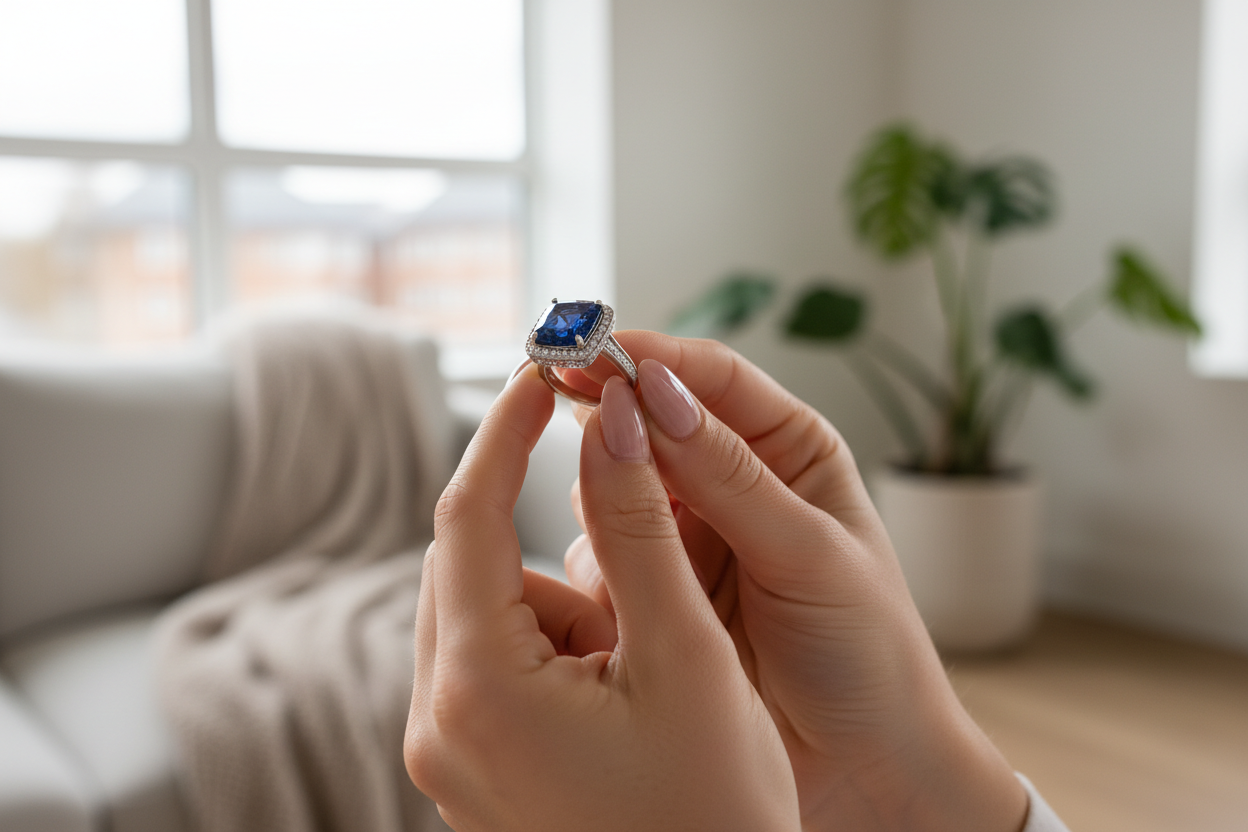 How to clean a gemstone ring safely at home – sapphire and fine gemstone care guide