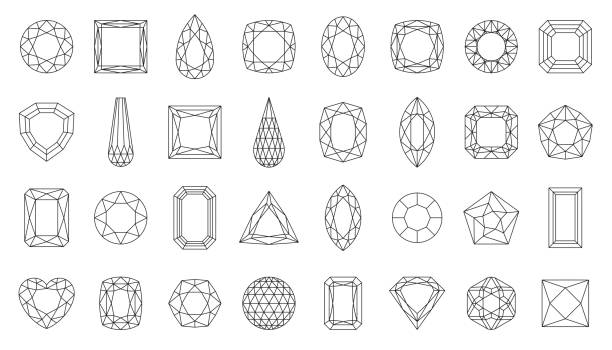 Table showing sapphire shapes