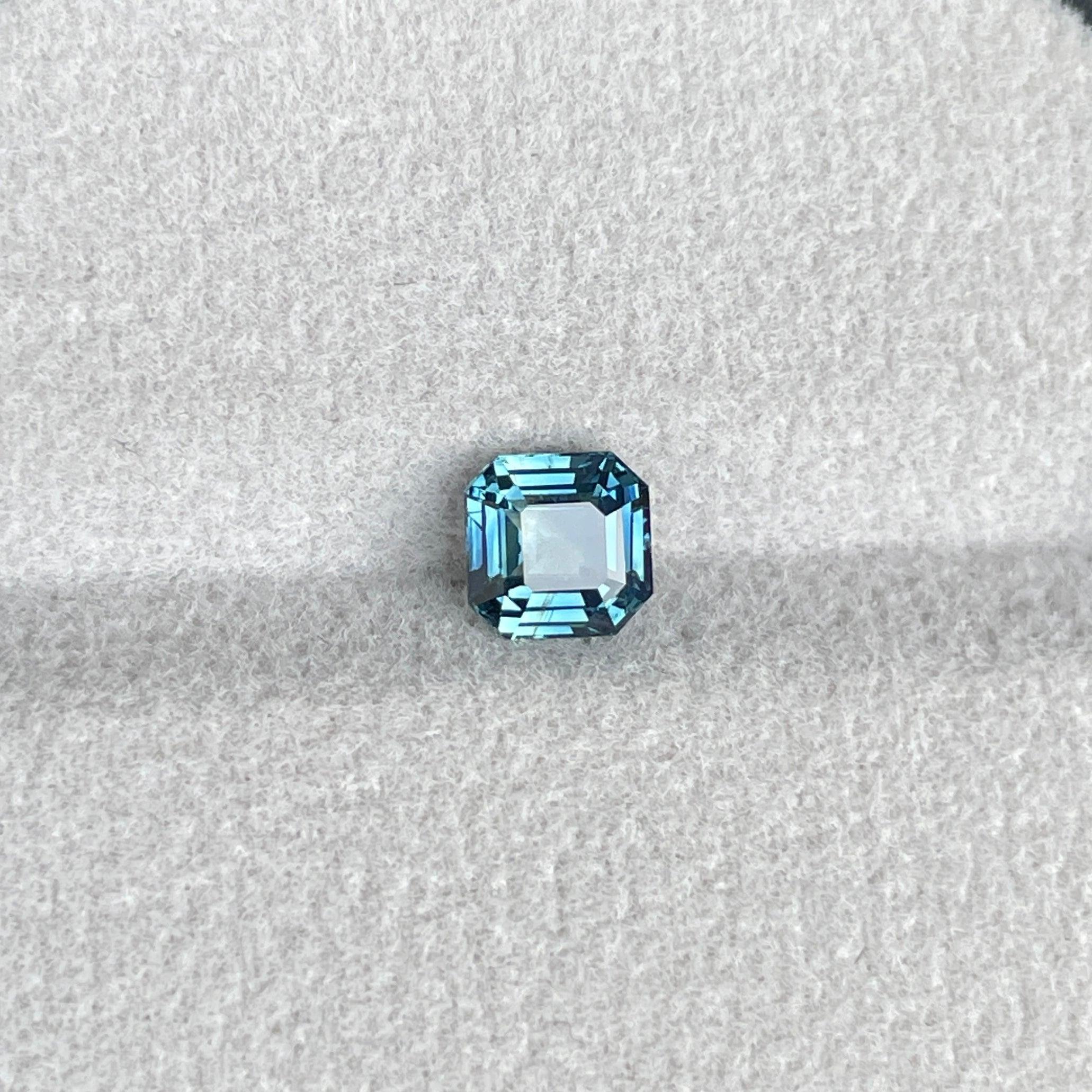 1.08 carat Teal Sapphire is well cut to bring out the best colour and luster, - NASHGEMS
