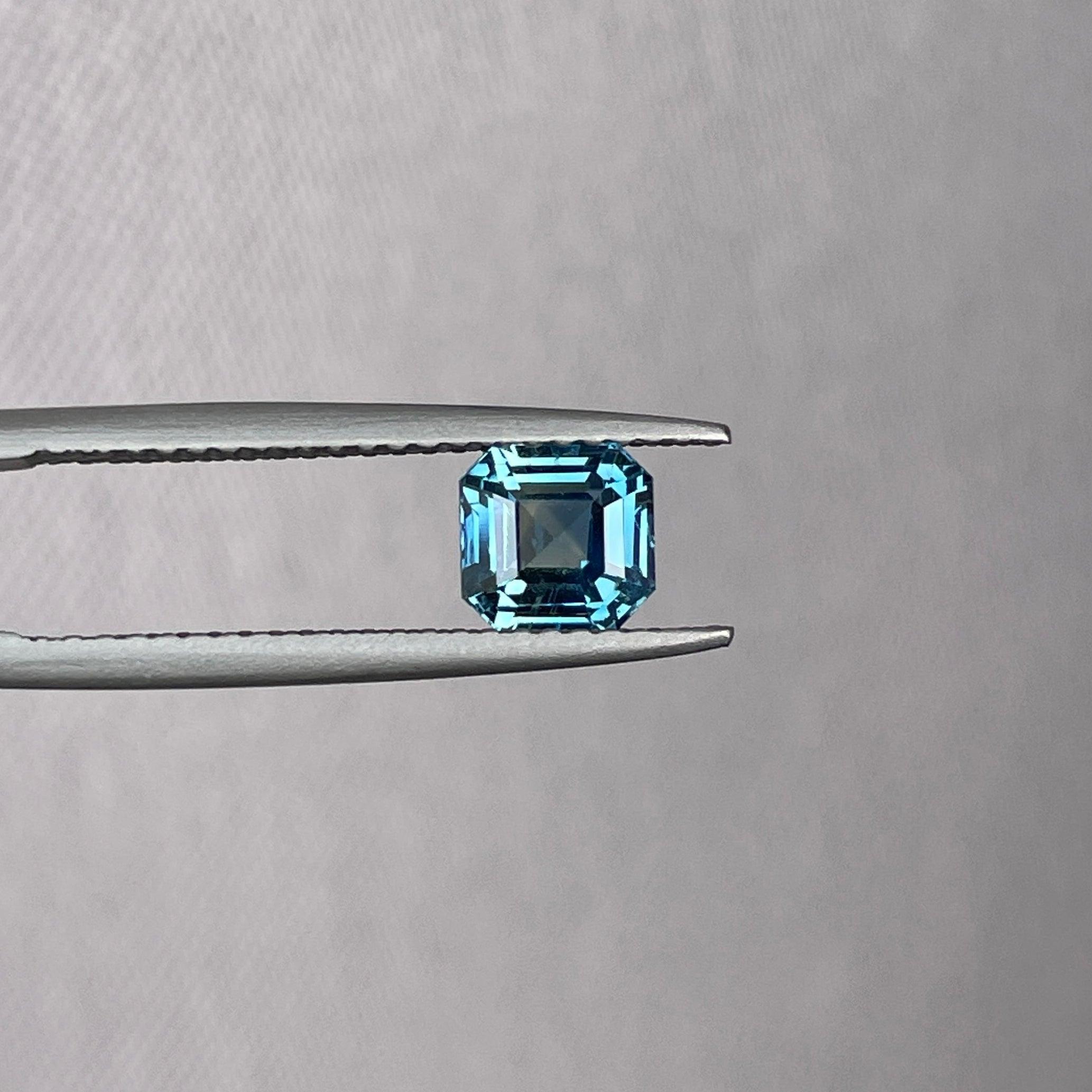 1.08 carat Teal Sapphire is well cut to bring out the best colour and luster, - NASHGEMS