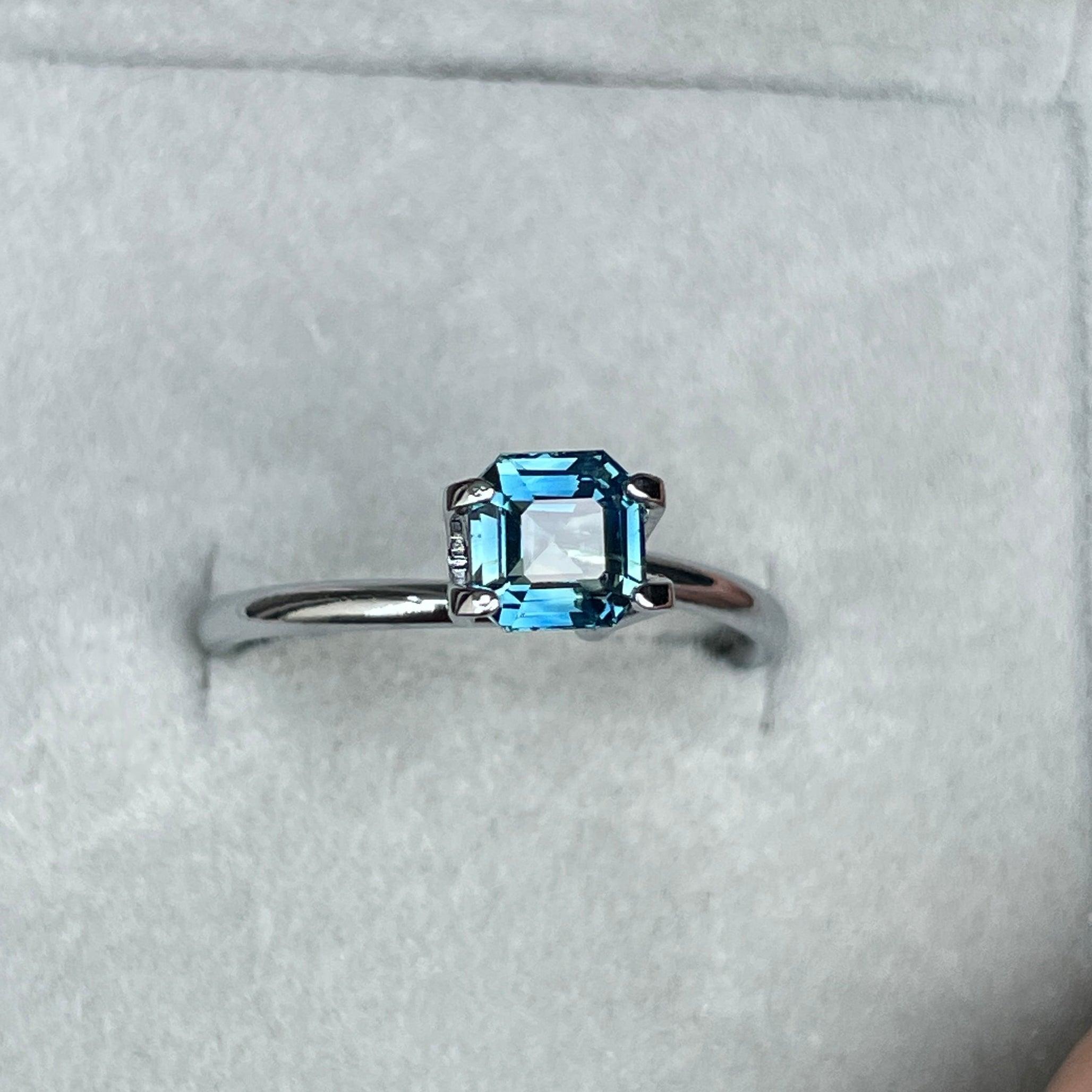1.08 carat Teal Sapphire is well cut to bring out the best colour and luster, - NASHGEMS