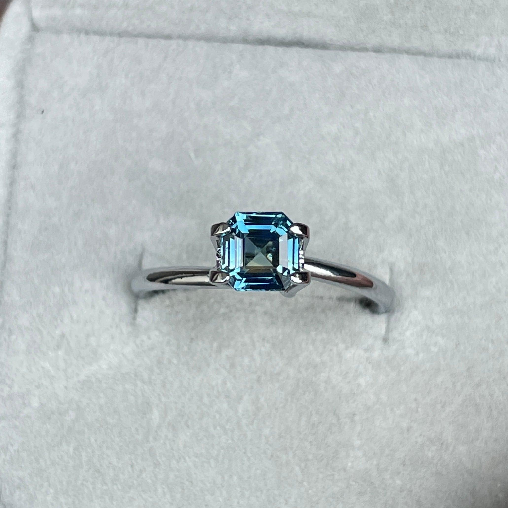 1.08 carat Teal Sapphire is well cut to bring out the best colour and luster, - NASHGEMS