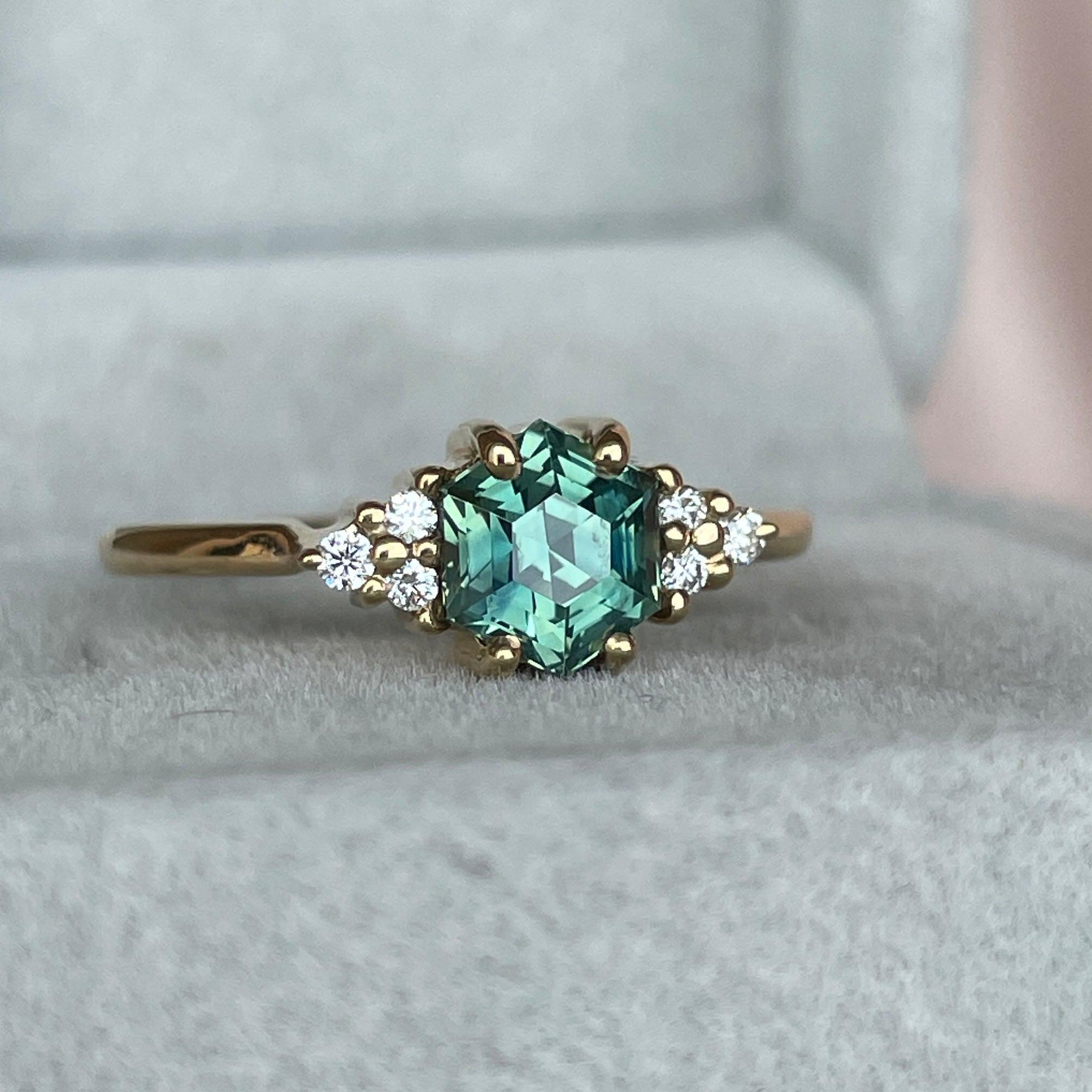 Exquisite Teal Sapphire Rings | Shop Our Stunning Collection Today - NASHGEMS