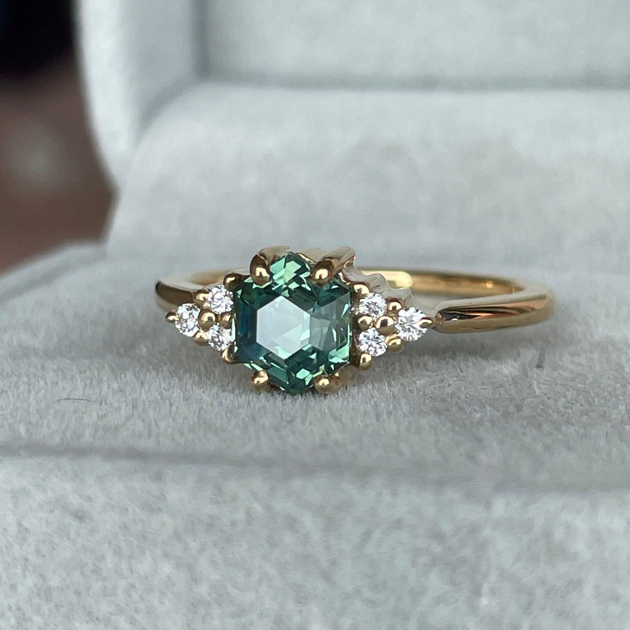 Exquisite Teal Sapphire Rings | Shop Our Stunning Collection Today - NASHGEMS