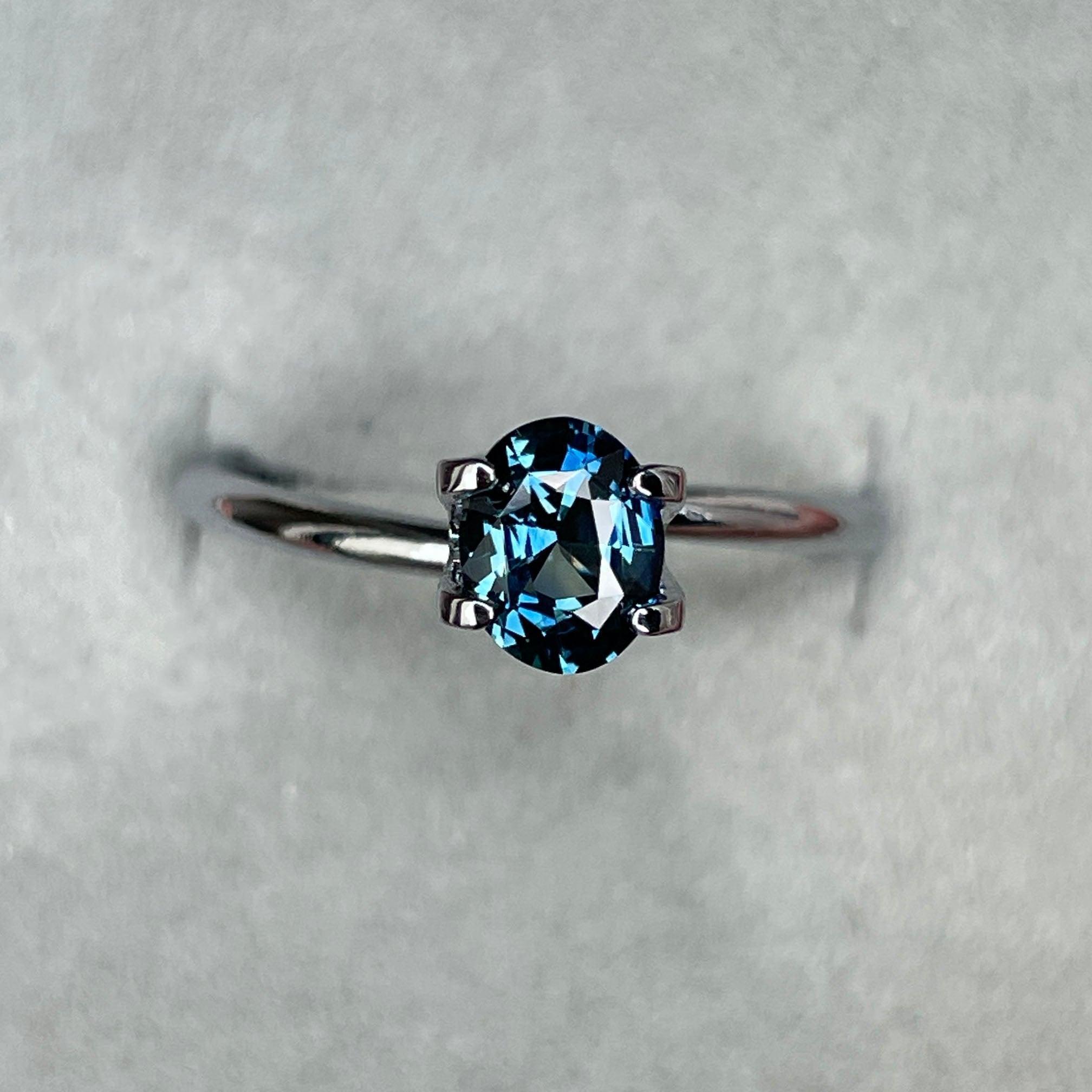Teal sapphire stone, 1.05 crt swiss alps Natural teal sapphire. Beautiful loose Gemstone for Ring Making