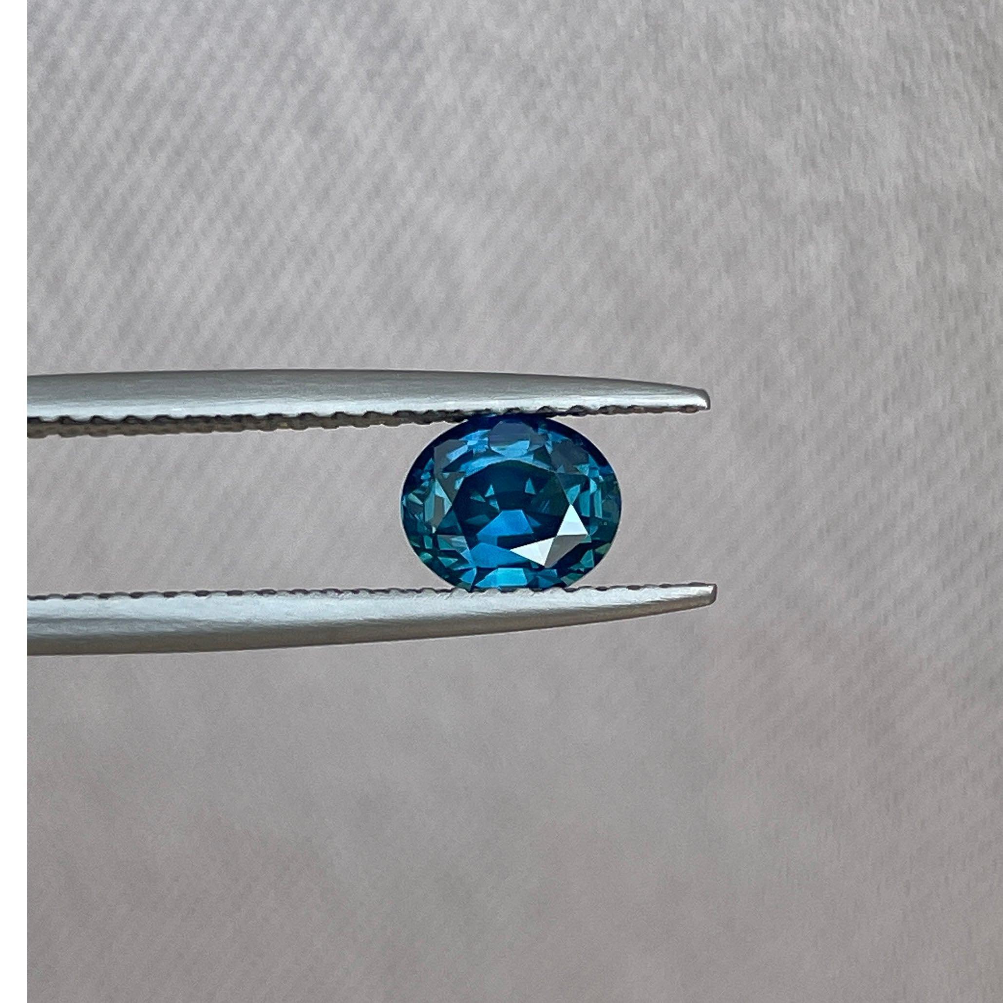 1.03 Carat Natural Teal Sapphire
