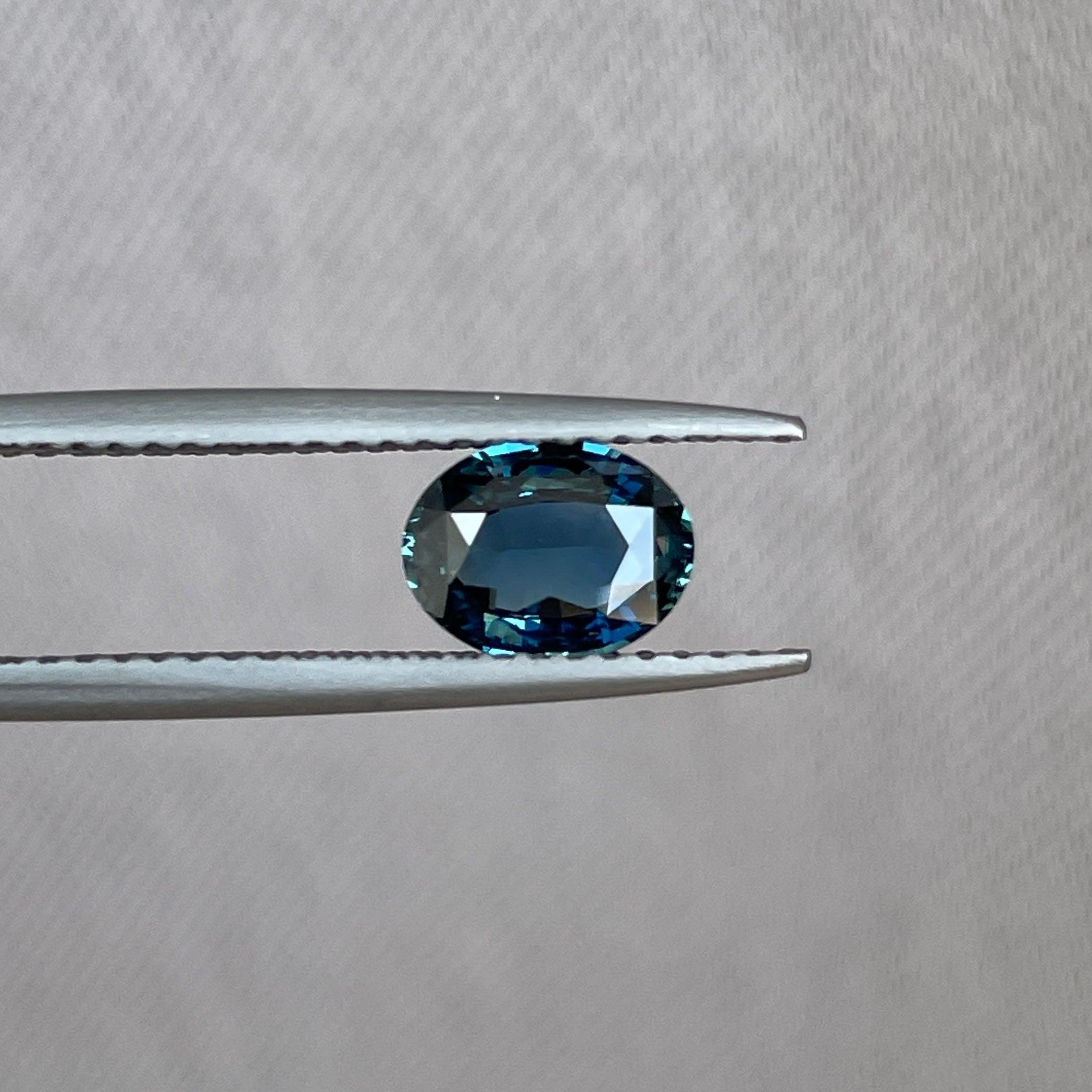This 1.03 crt teal Sapphire is well cut to bring out the best colour and lustre, and has a perfect colour blend. - NASHGEMS