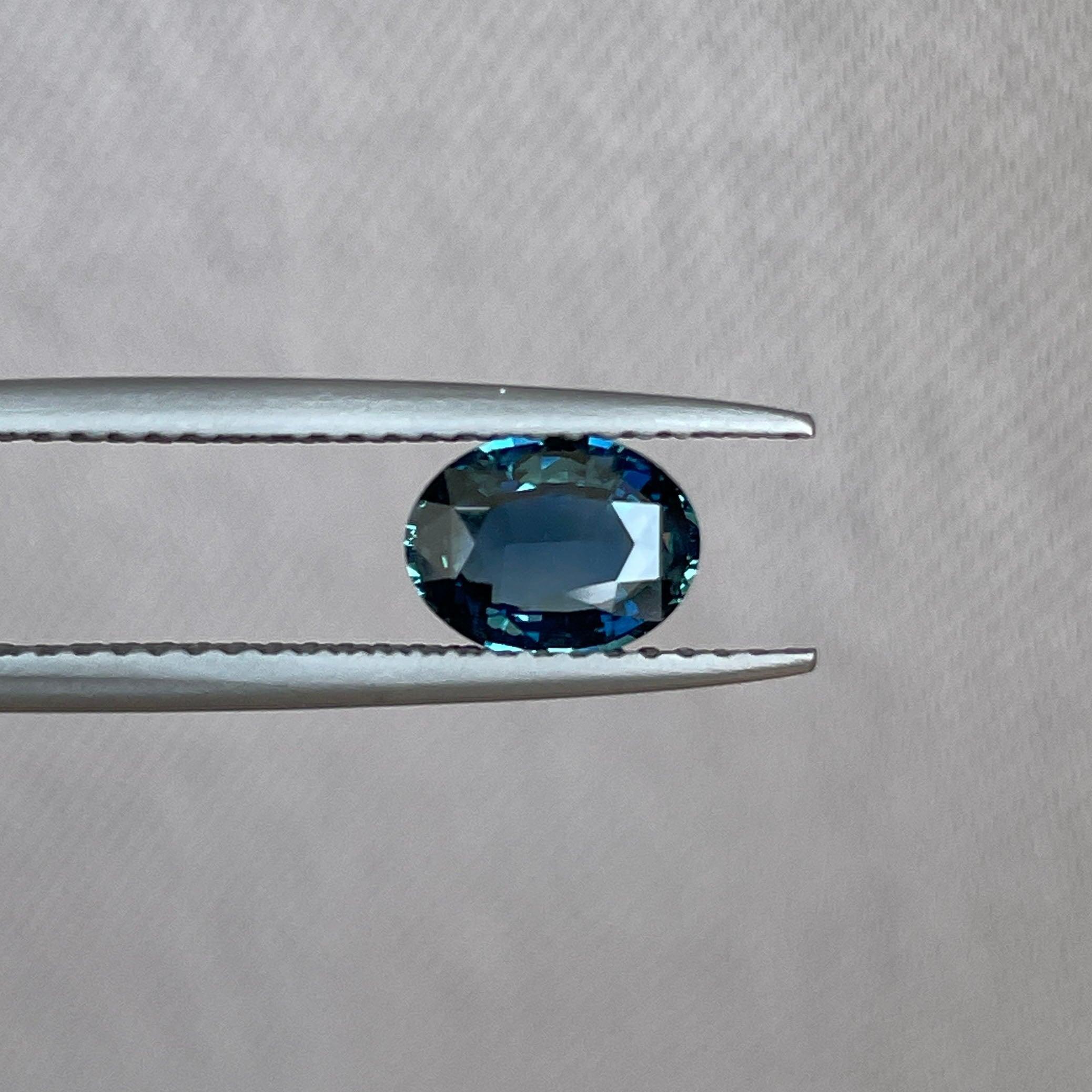 This 1.03 crt teal Sapphire is well cut to bring out the best colour and lustre, and has a perfect colour blend. - NASHGEMS