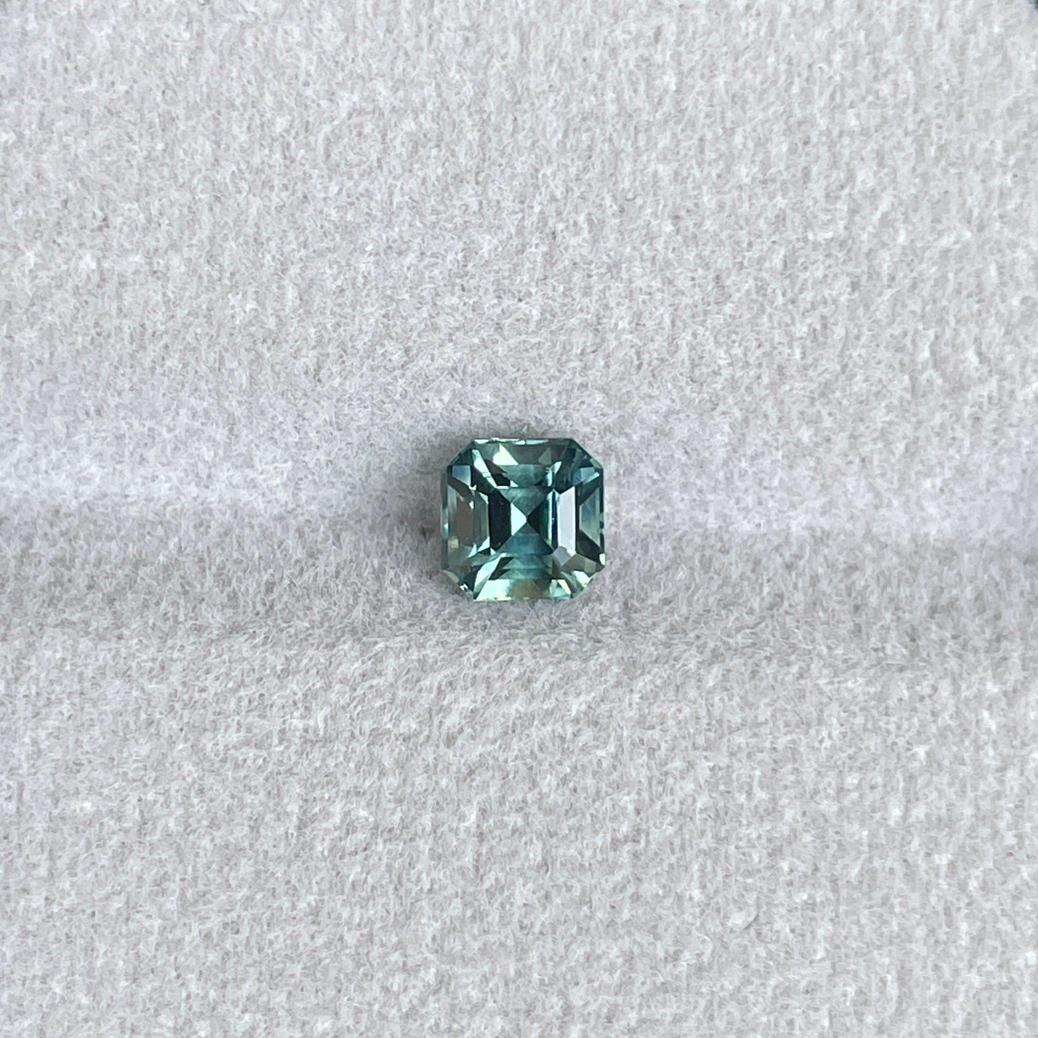 bluish green sapphire precious stone