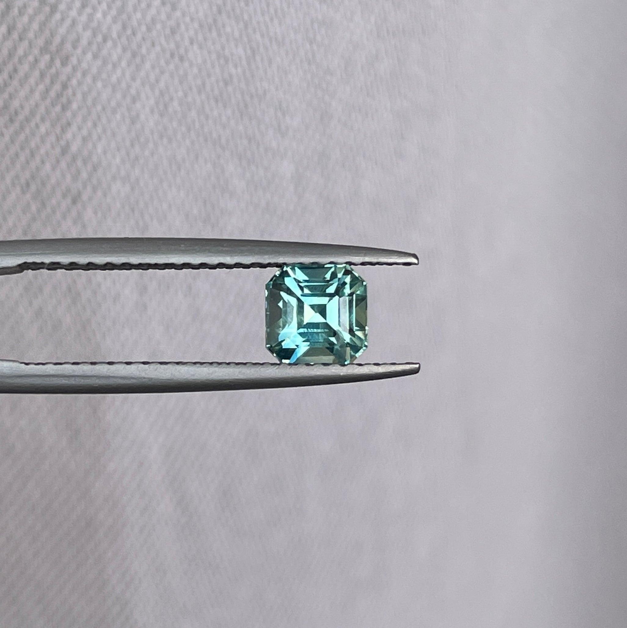 bluish green sapphire precious stone