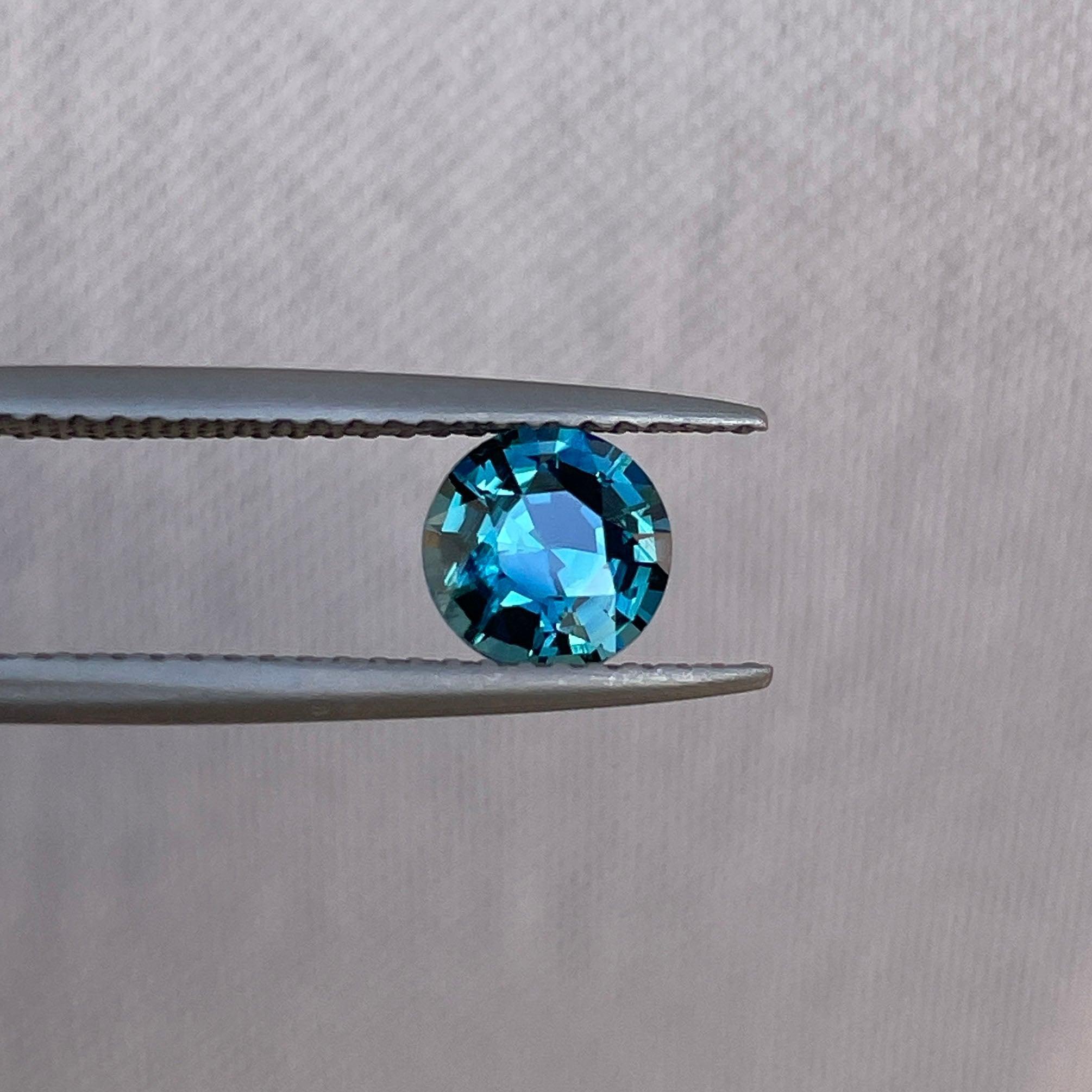 Teal sapphire stone, 1.03 crt. Jacksonville Jaguars Natural teal sapphire. ethically sourced Gemstone for jewelry Making - NASHGEMS