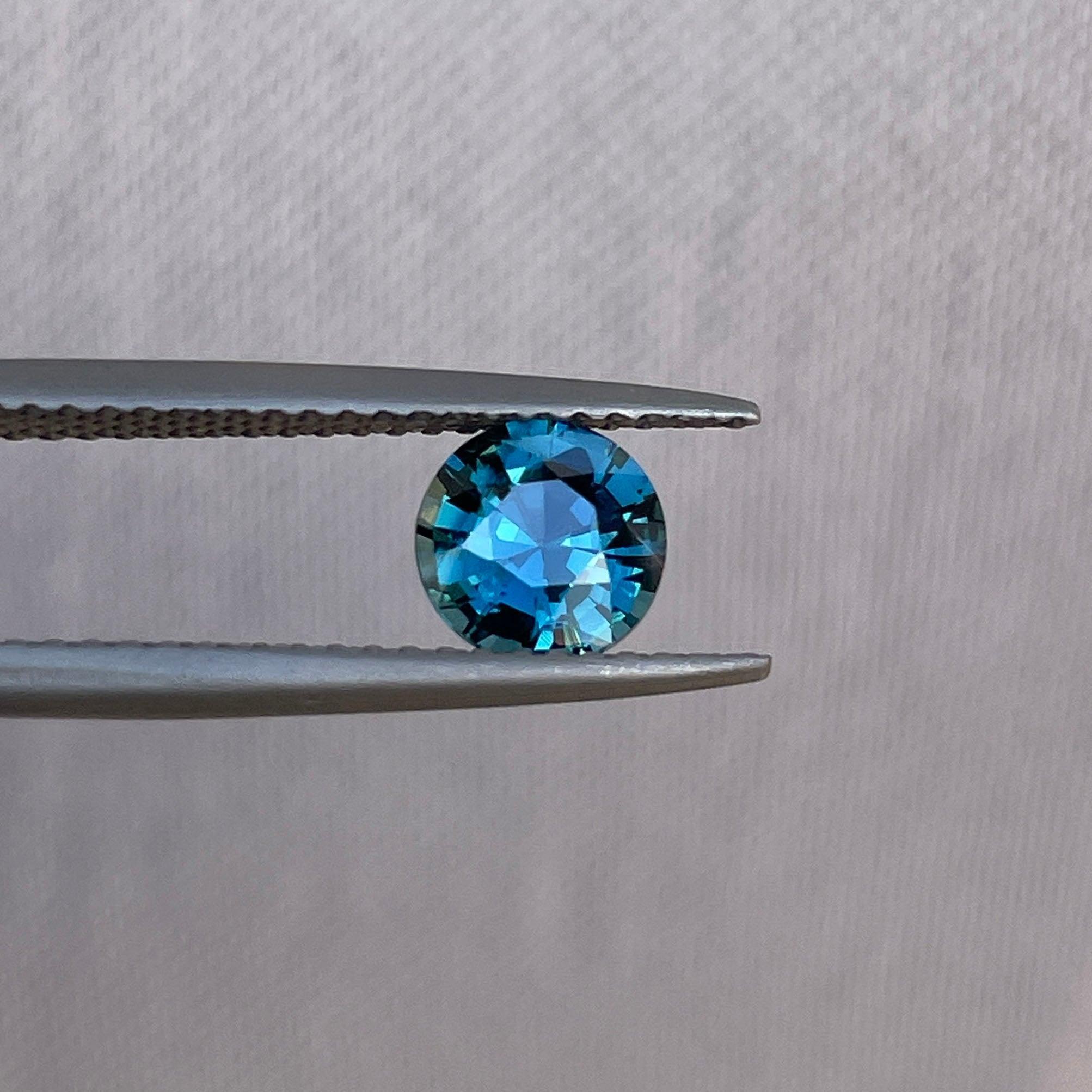 Teal sapphire stone, 1.03 crt. Jacksonville Jaguars Natural teal sapphire. ethically sourced Gemstone for jewelry Making