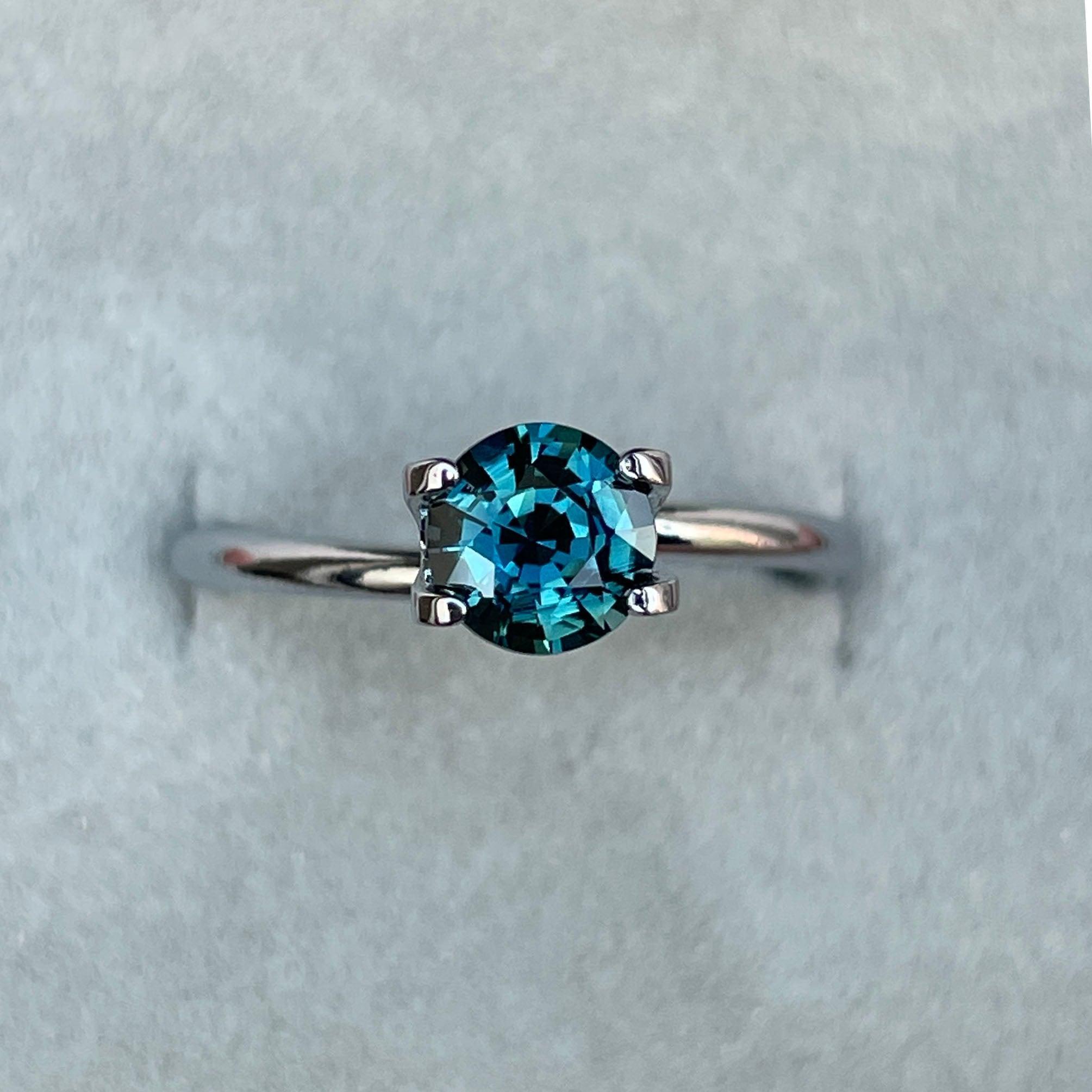 Teal sapphire stone, 1.03 crt. Jacksonville Jaguars Natural teal sapphire. ethically sourced Gemstone for jewelry Making
