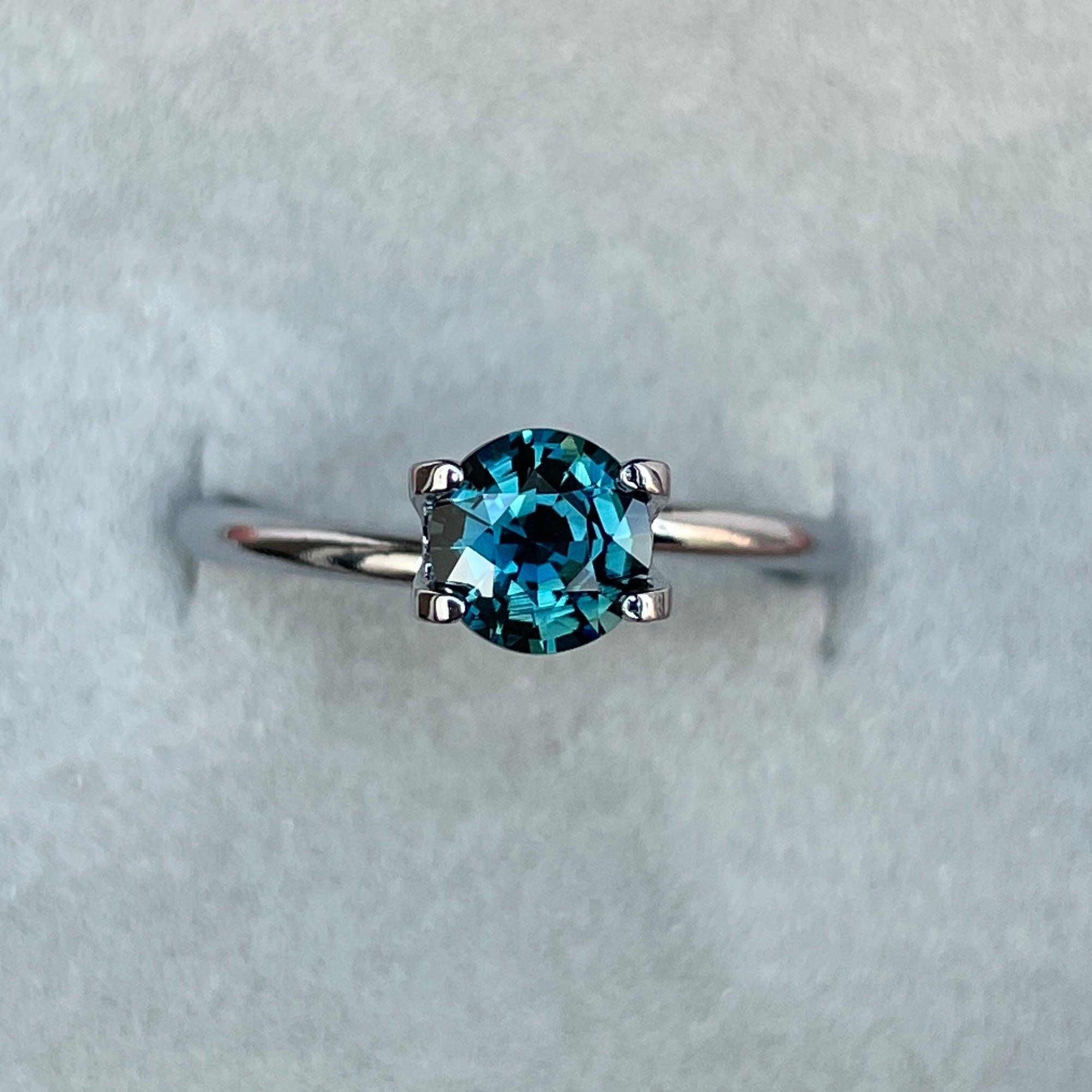 Teal sapphire stone, 1.03 crt. Jacksonville Jaguars Natural teal sapphire. ethically sourced Gemstone for jewelry Making - NASHGEMS