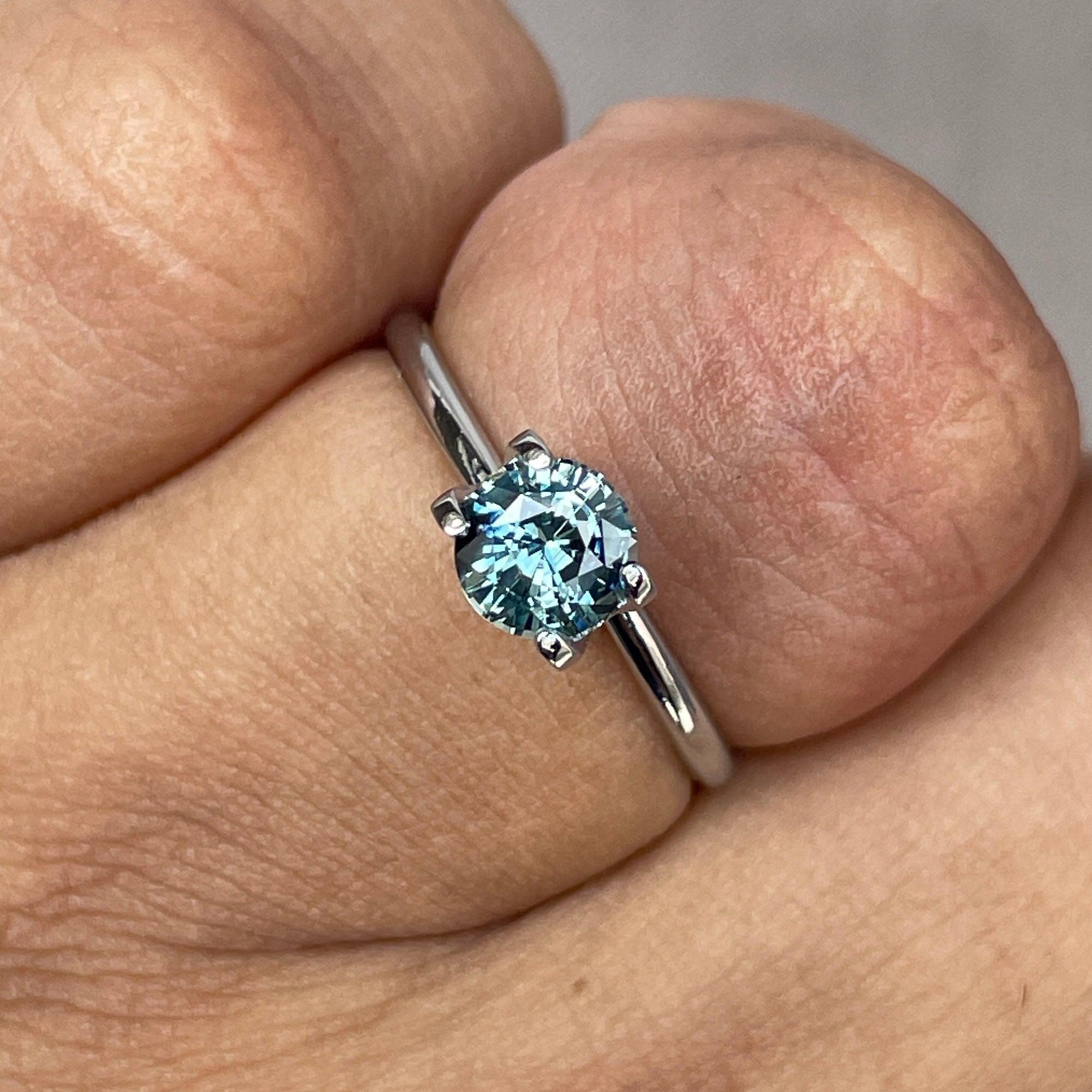 Teal sapphire stone, Seattle teal sapphire 1.02 crt. - NASHGEMS
