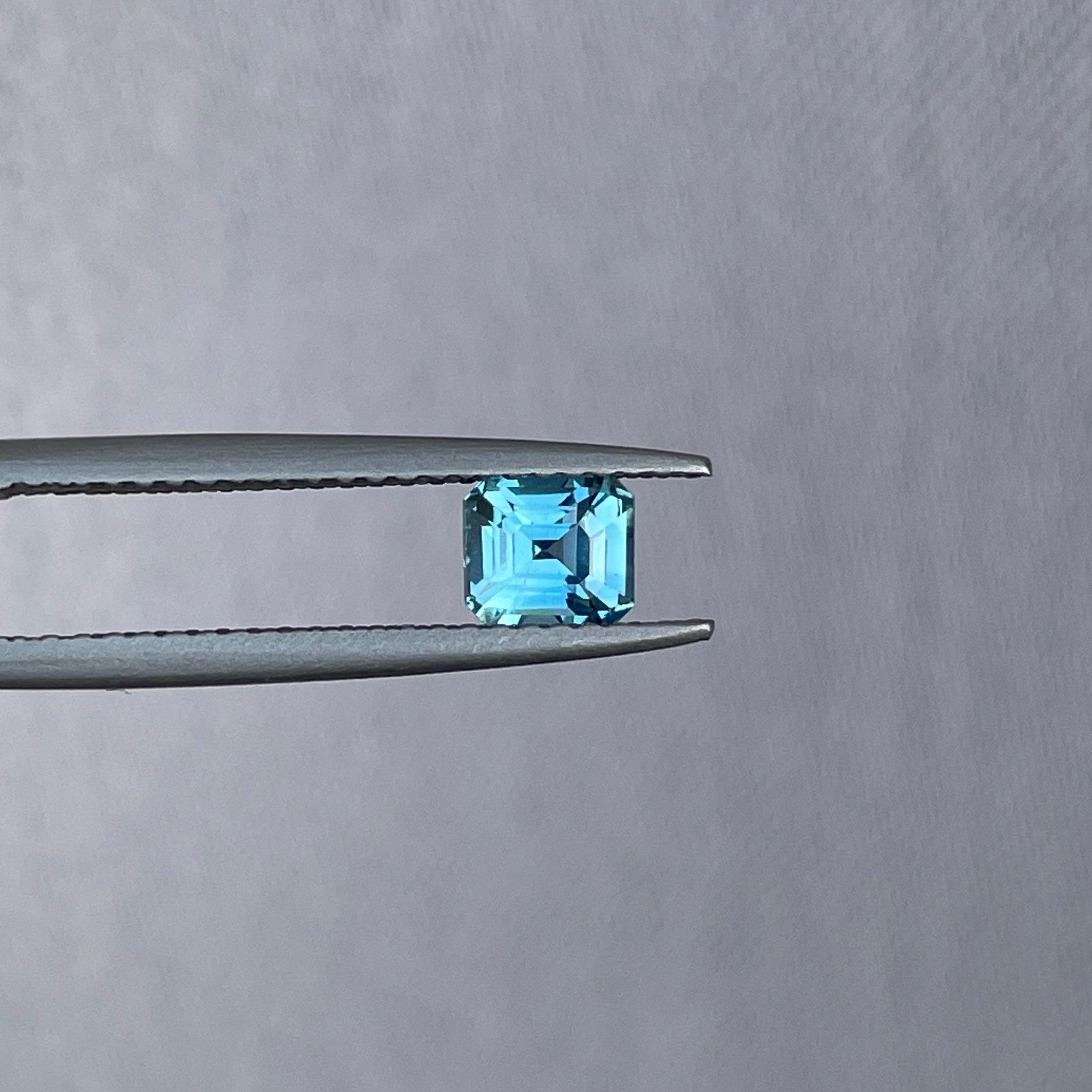 Neon Blue Sapphire Ring