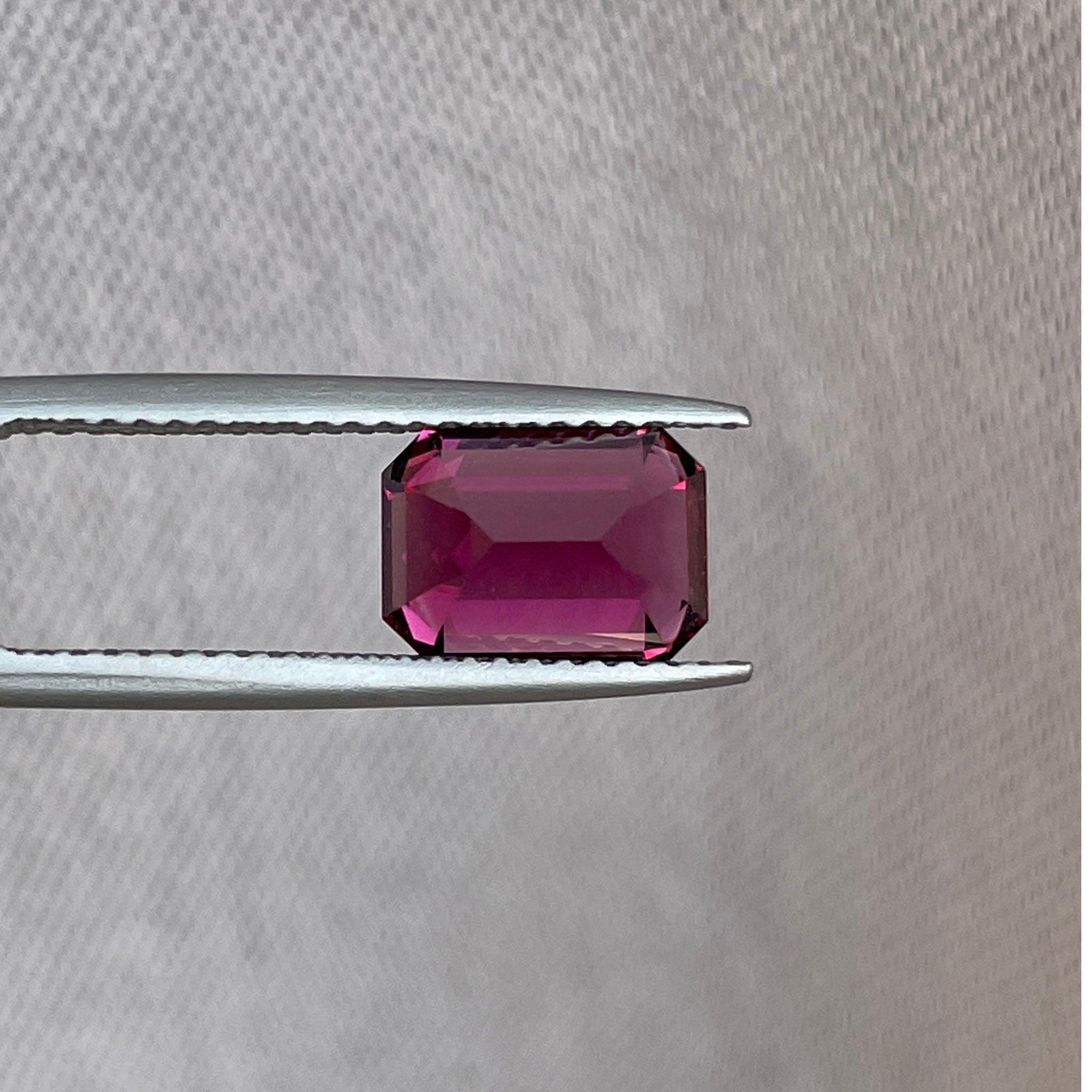 2.98 Natural Faceted Red Garnet Loose gemstone, January Birthstone, no treat stone for jewellery. Natural garnet rhodolite, Rhodolite Garnet - NASHGEMS