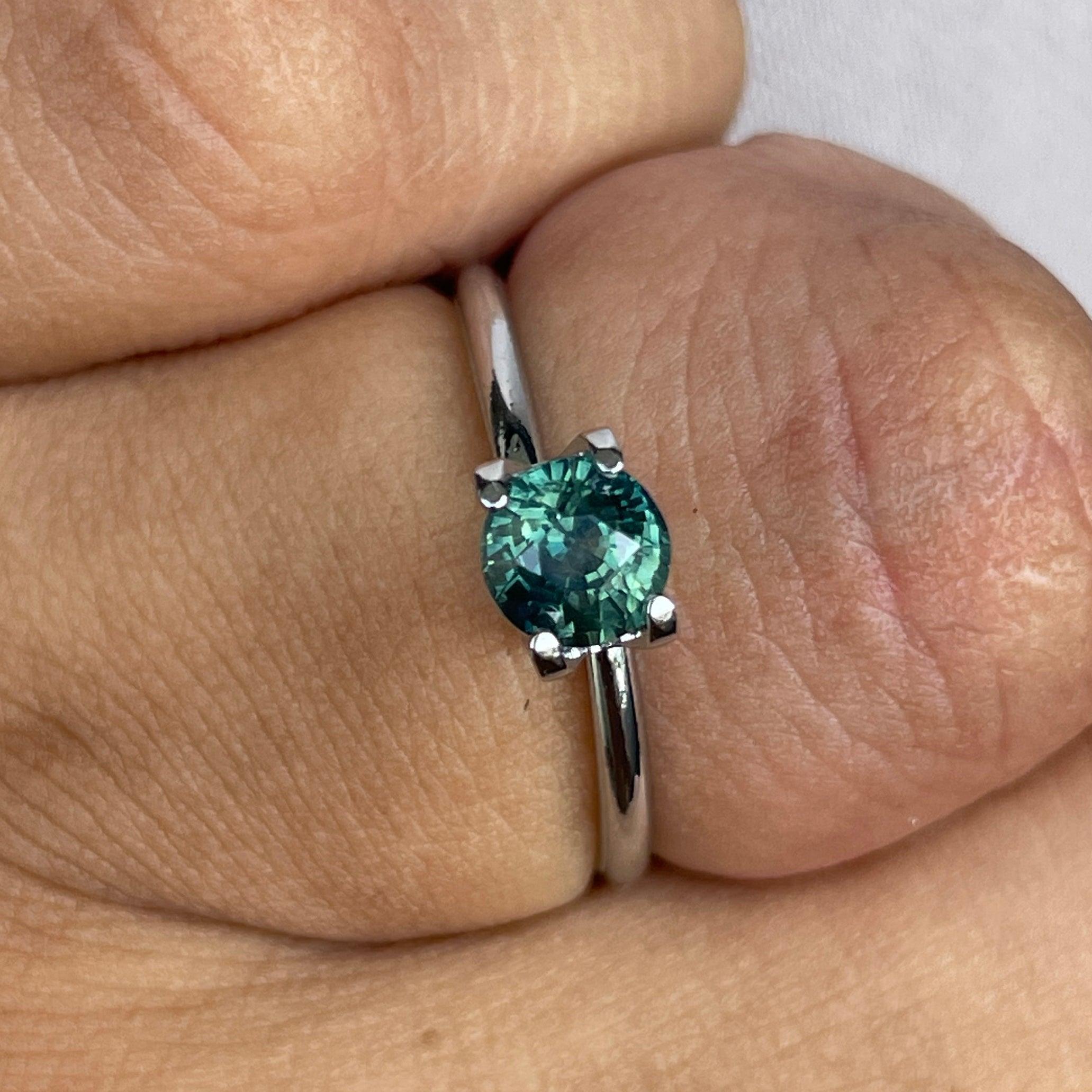 Deep Teal-Green Sapphire