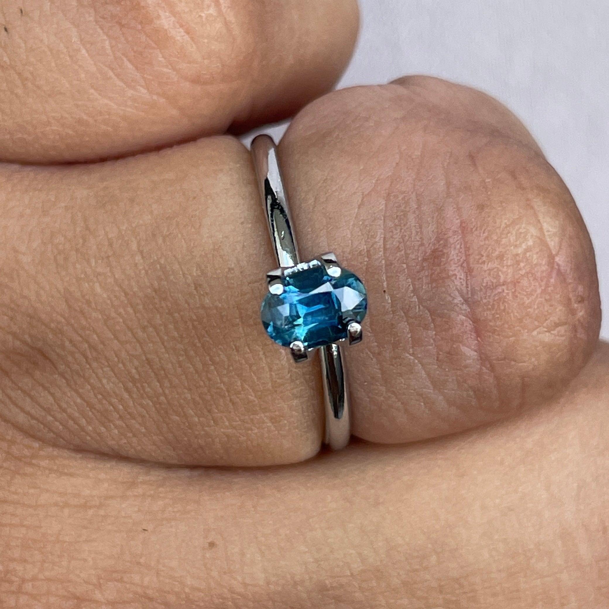Natural Green Sapphire | Loose |0.83crt | Unset | heated | SAPPHIRE | Gift Idea | Engagement Ring | Sapphire Ring - NASHGEMS