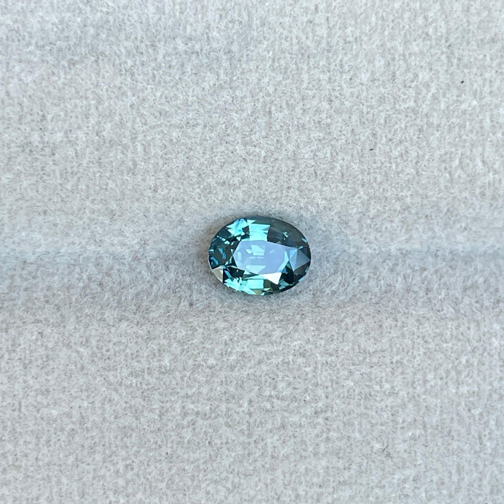 Teal sapphire stone Oval cut teal sapphire, 1.00 crt Sardinia Natural teal sapphire for engagement ring