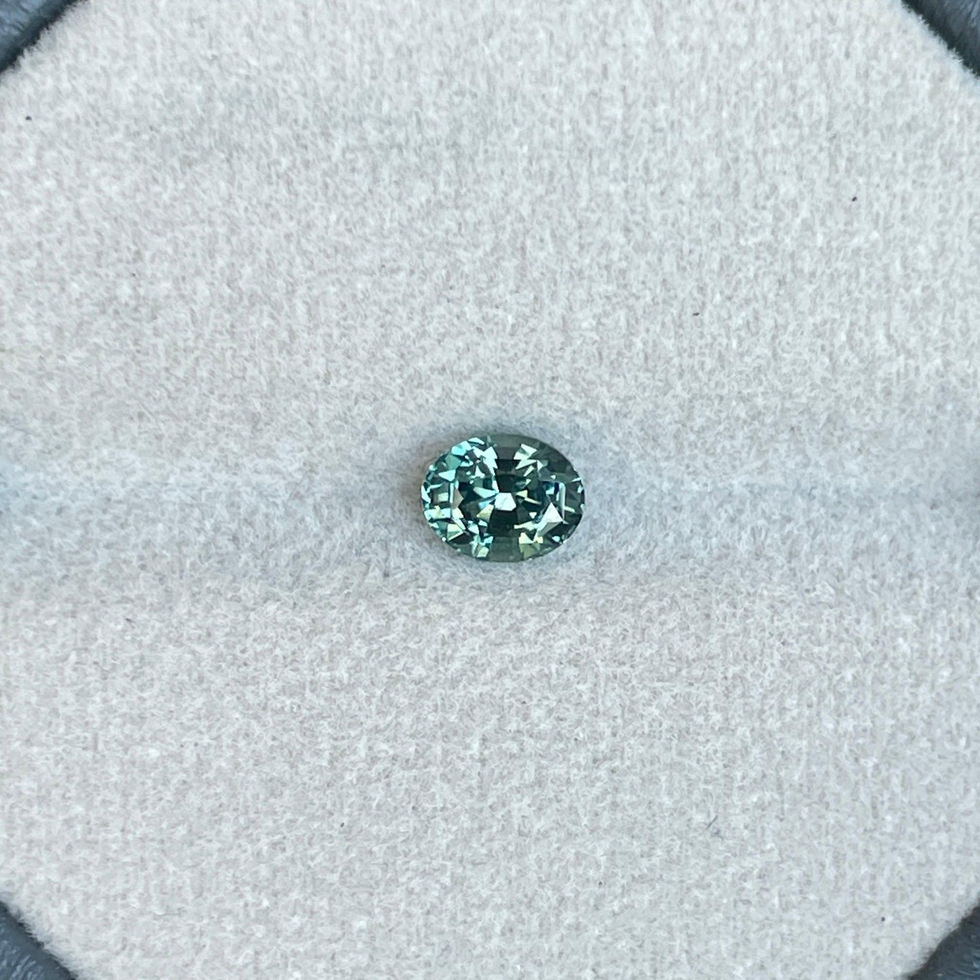 Teal sapphire stone Oval cut, lagoon green sapphire 0.98 crt teal sapphire. Clean Sapphire, Loose Stone - NASHGEMS