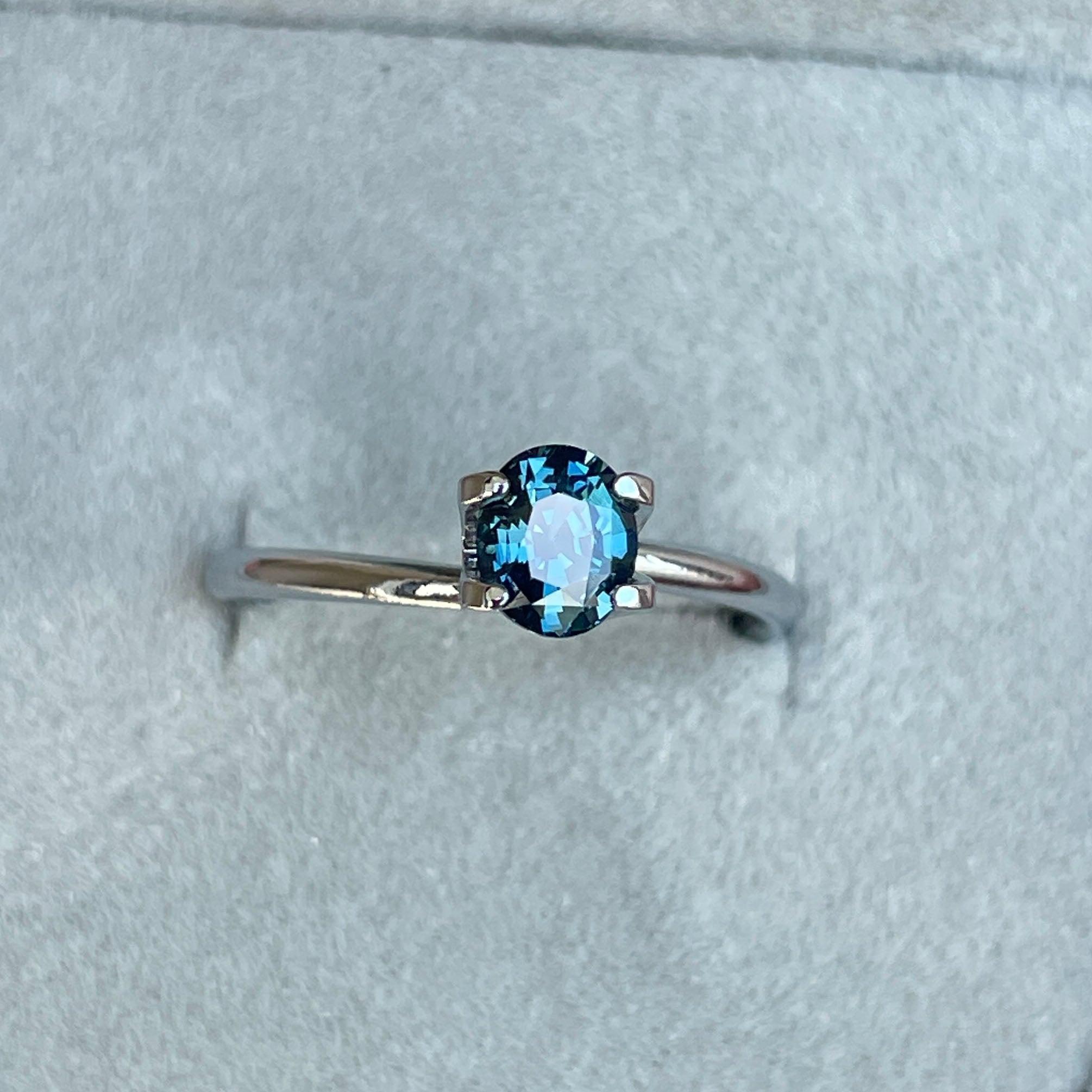 Captivating Teal sapphire Oval cut teal sapphire, 0.93 crt Sardinia teal sapphire. Loose stone for ring making - NASHGEMS