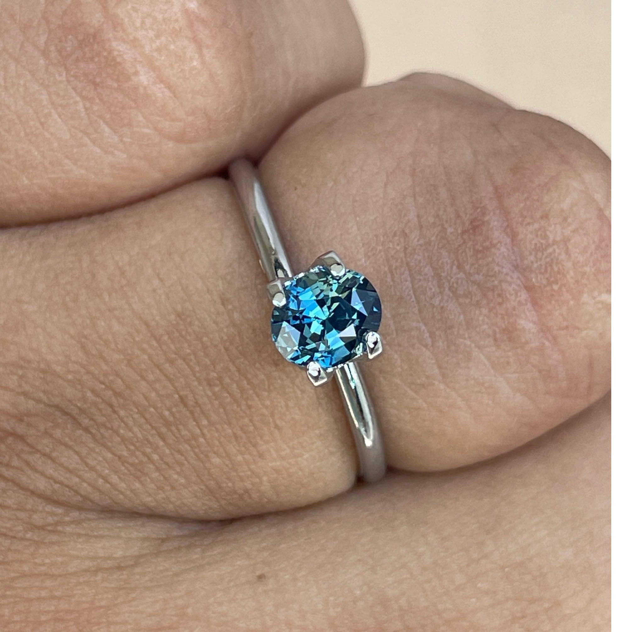 Captivating Teal sapphire Oval cut teal sapphire, 0.93 crt Sardinia teal sapphire. Loose stone for ring making