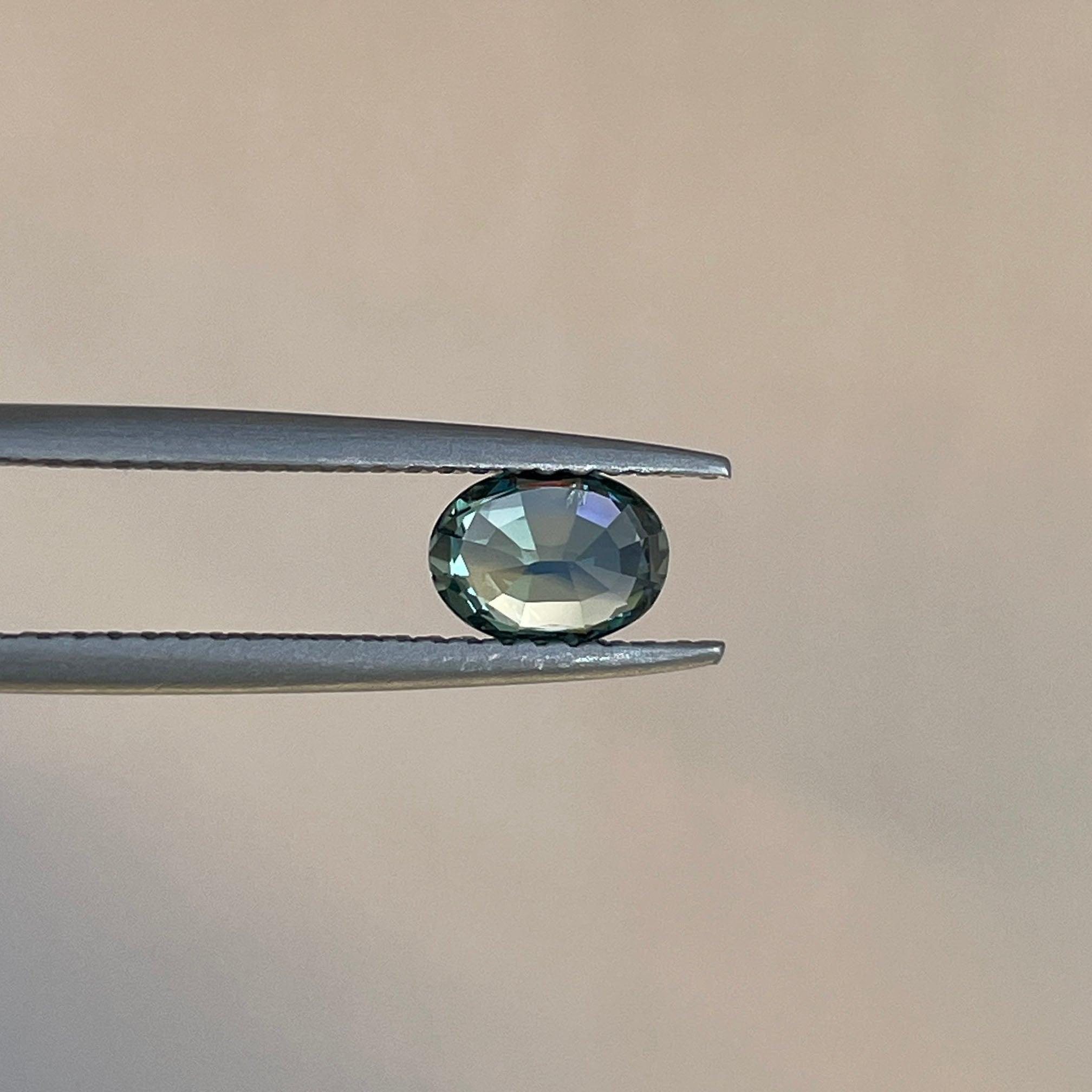 Teal sapphire, 0.81 crt blue lagoon Natural teal sapphire/ Montana sapphire/ sapphire ring/ jewellery supplies - NASHGEMS