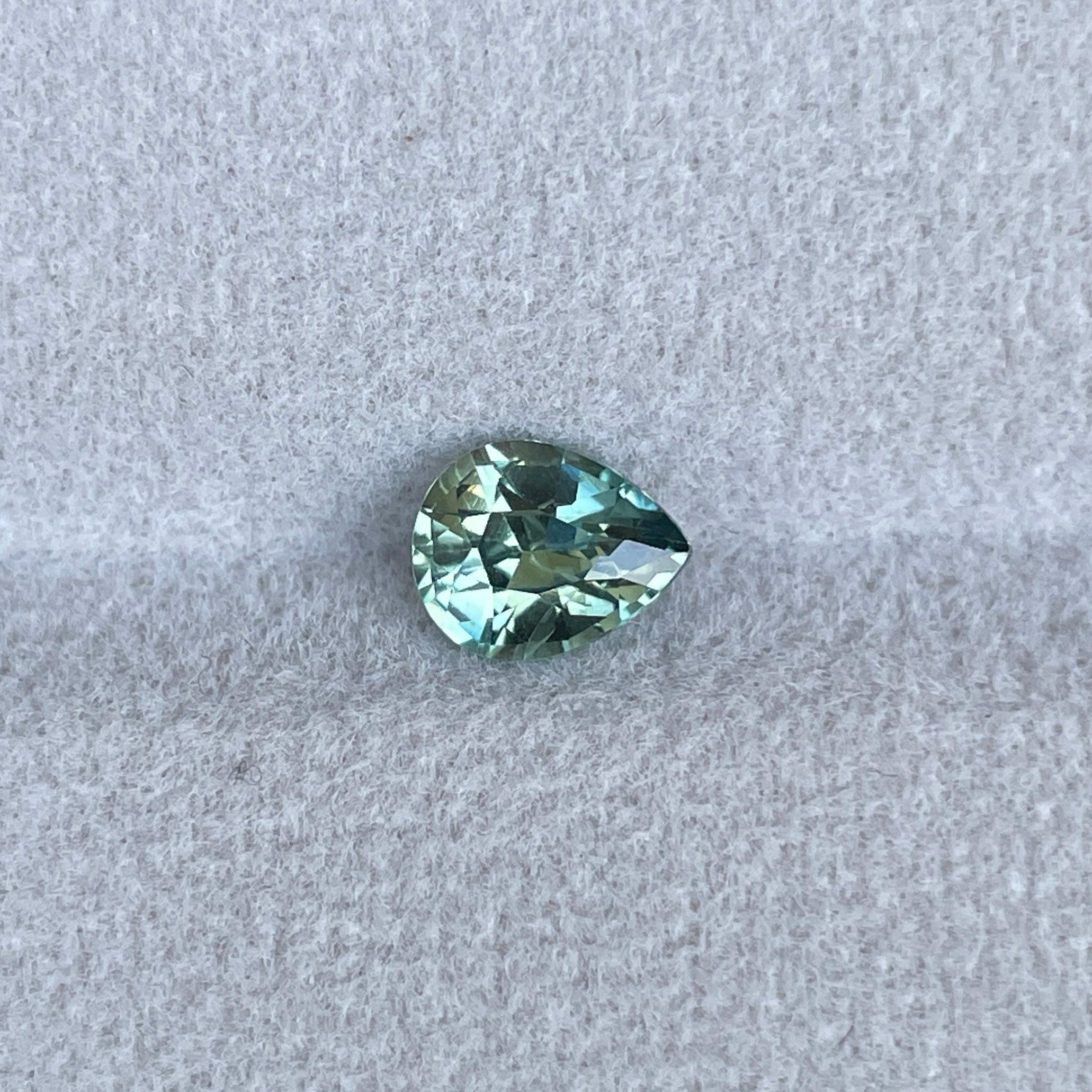 teal green parti colored loose sapphire