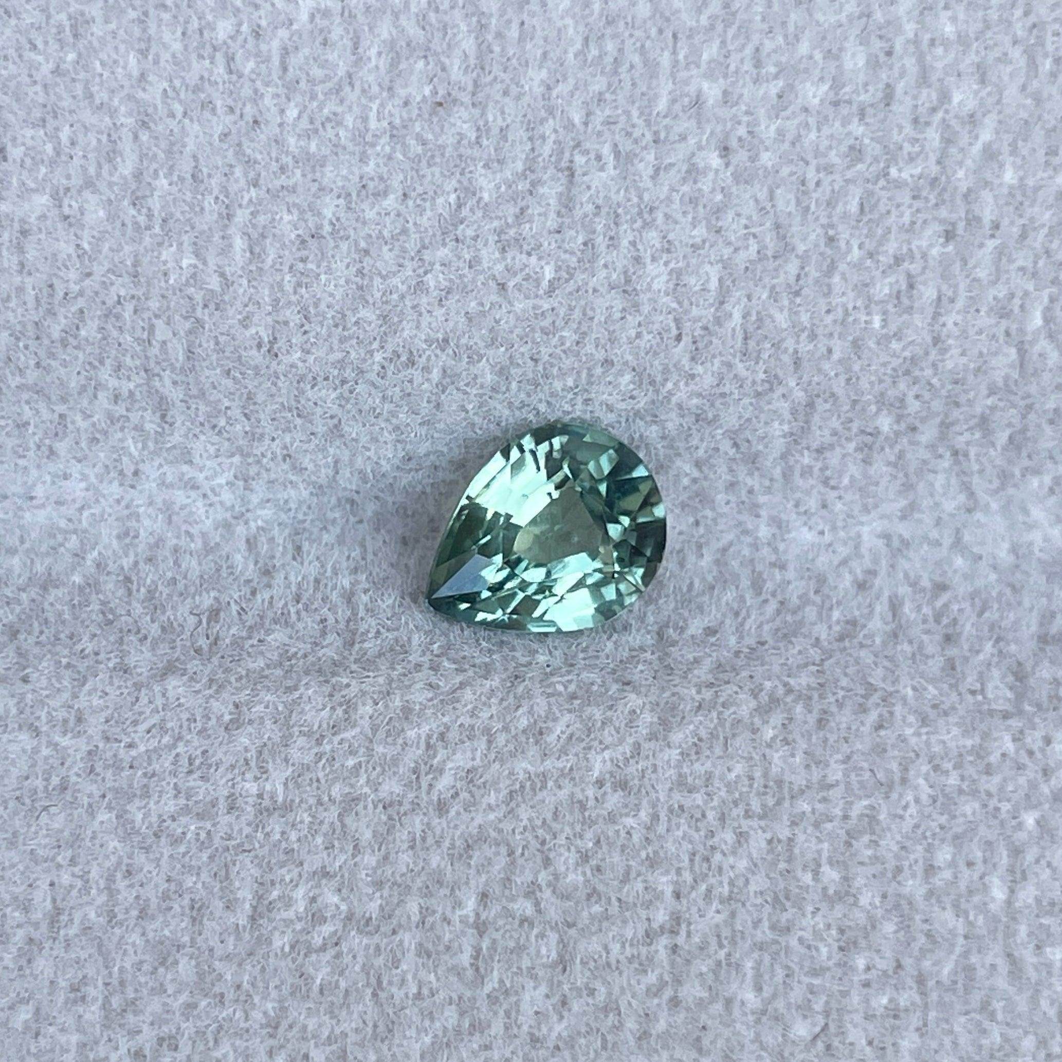 natural green sapphire gemstone