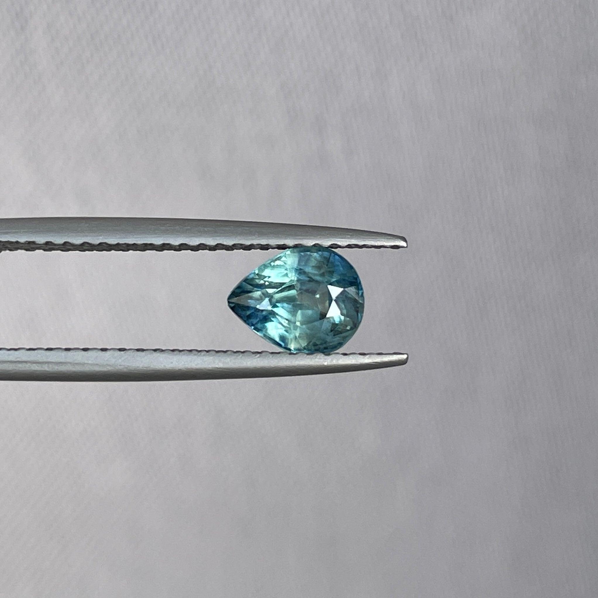 This 1.14 crt Green Sapphire is well cut to bring out the best colour and lustre, and has a perfect colour blend.