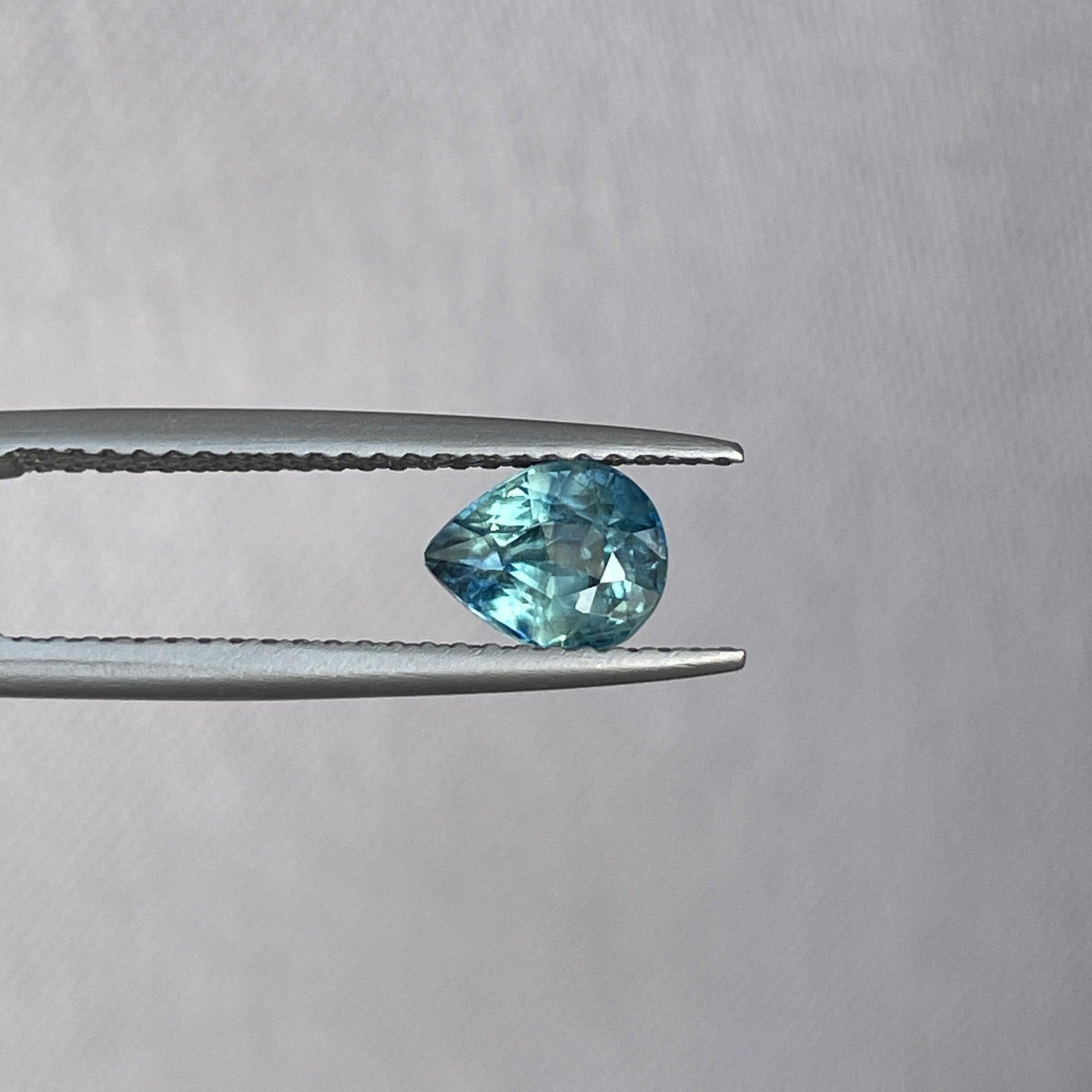 This 1.14 crt Green Sapphire is well cut to bring out the best colour and lustre, and has a perfect colour blend.