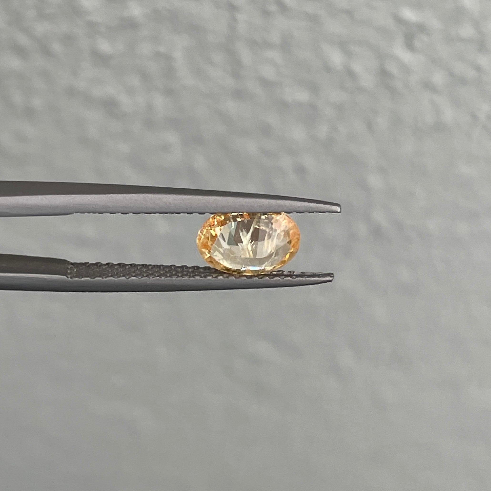 This 1.17 carat yellow Sapphire is well cut to bring out the best colour and lustre, and has a perfect colour blend. - NASHGEMS