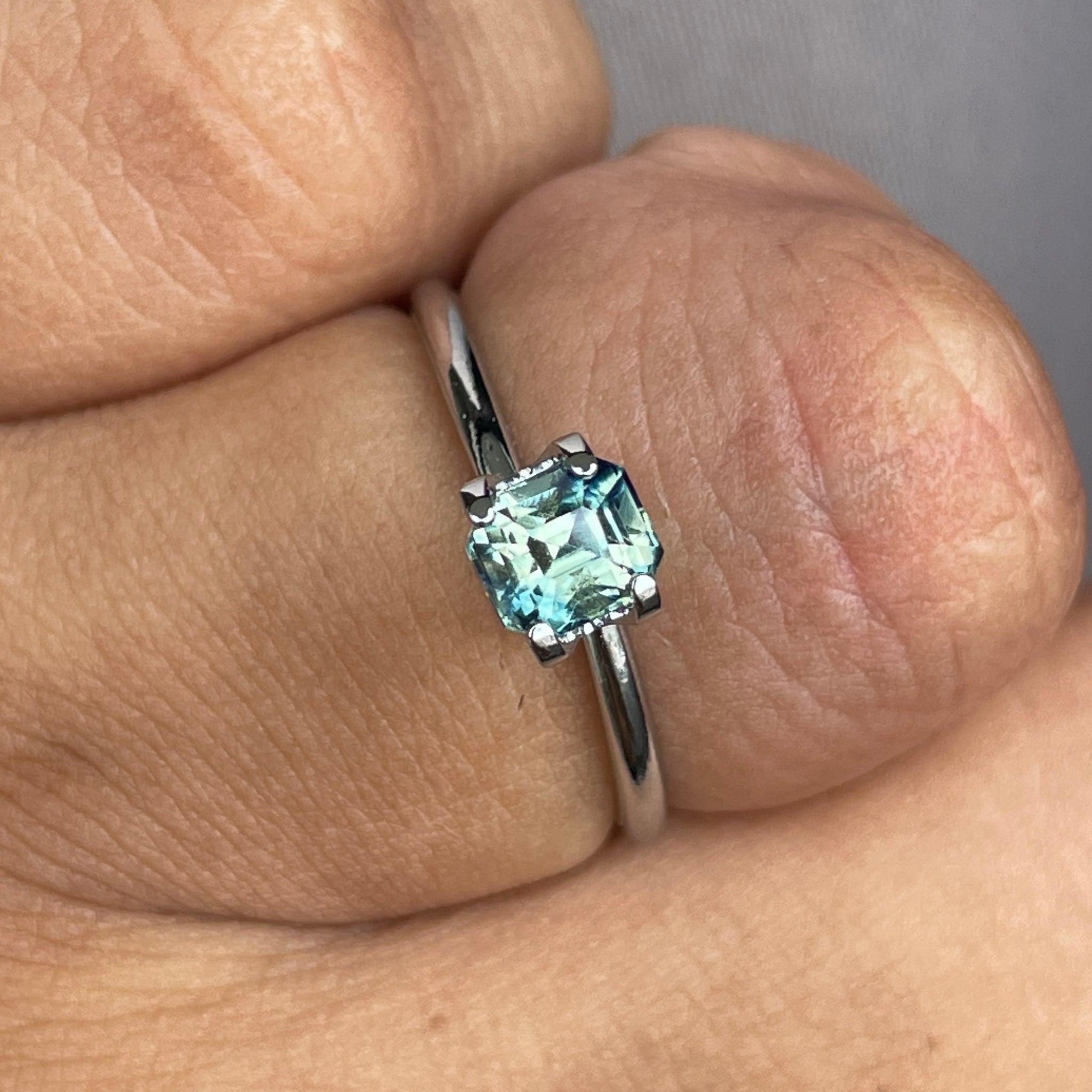 light green sapphire gemstone