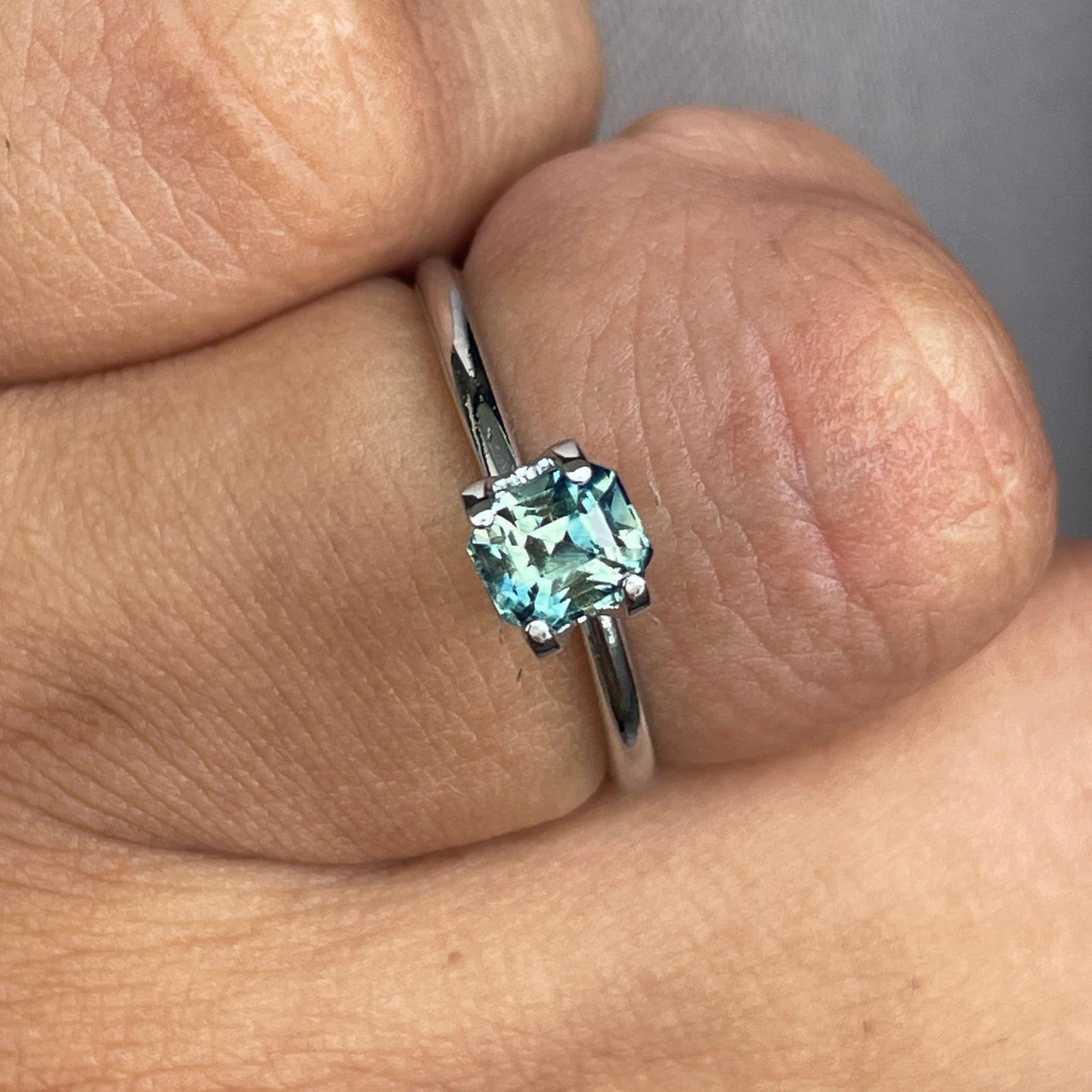light green sapphire gemstone