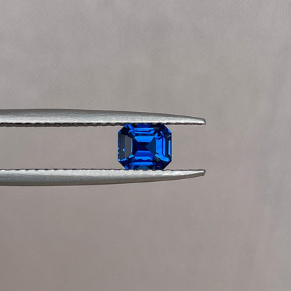 Natural Blue sapphire Emerald cut, Blue sapphire 0.81 crt