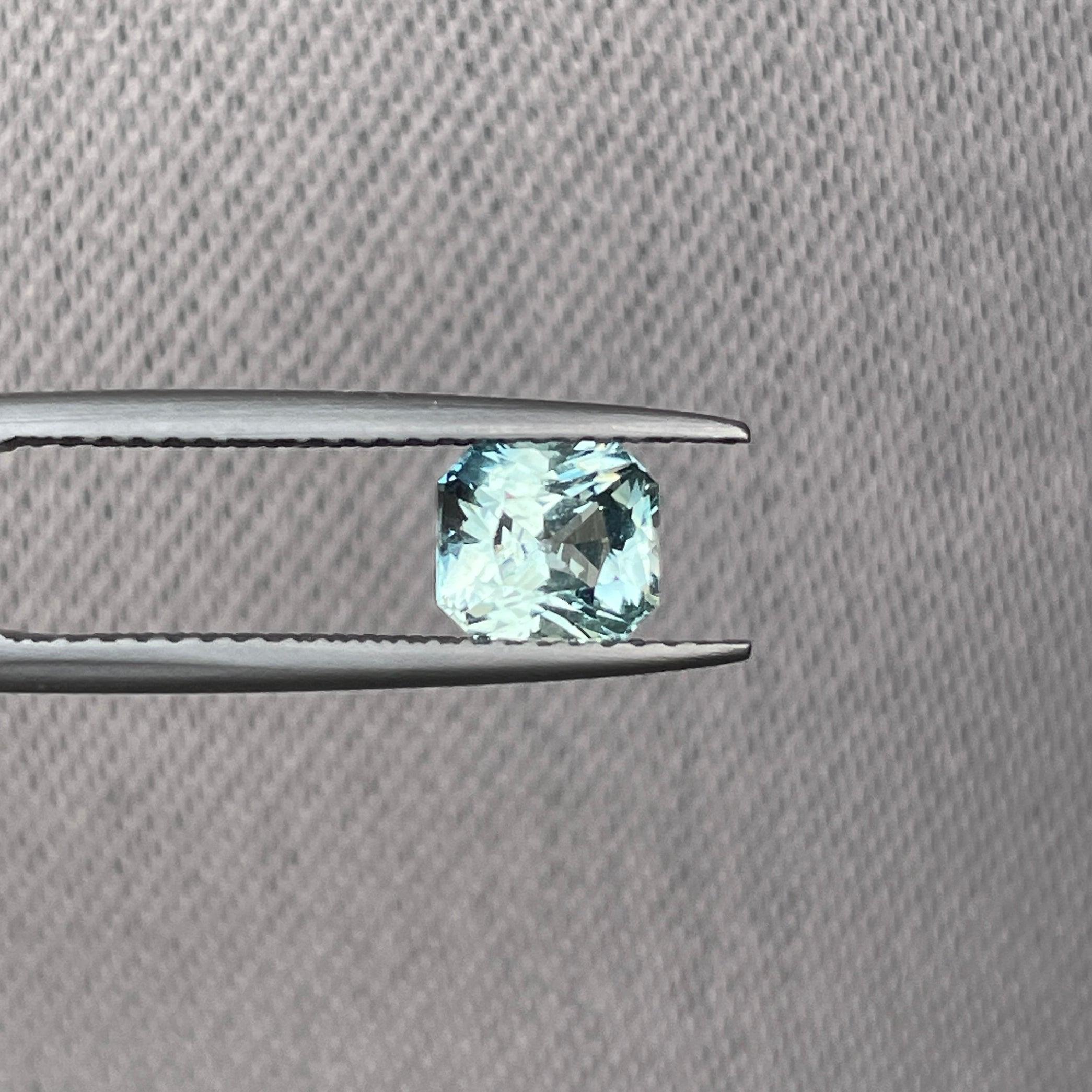 1.29-Carat Light Mint Green Sapphire (Heated) - NASHGEMS