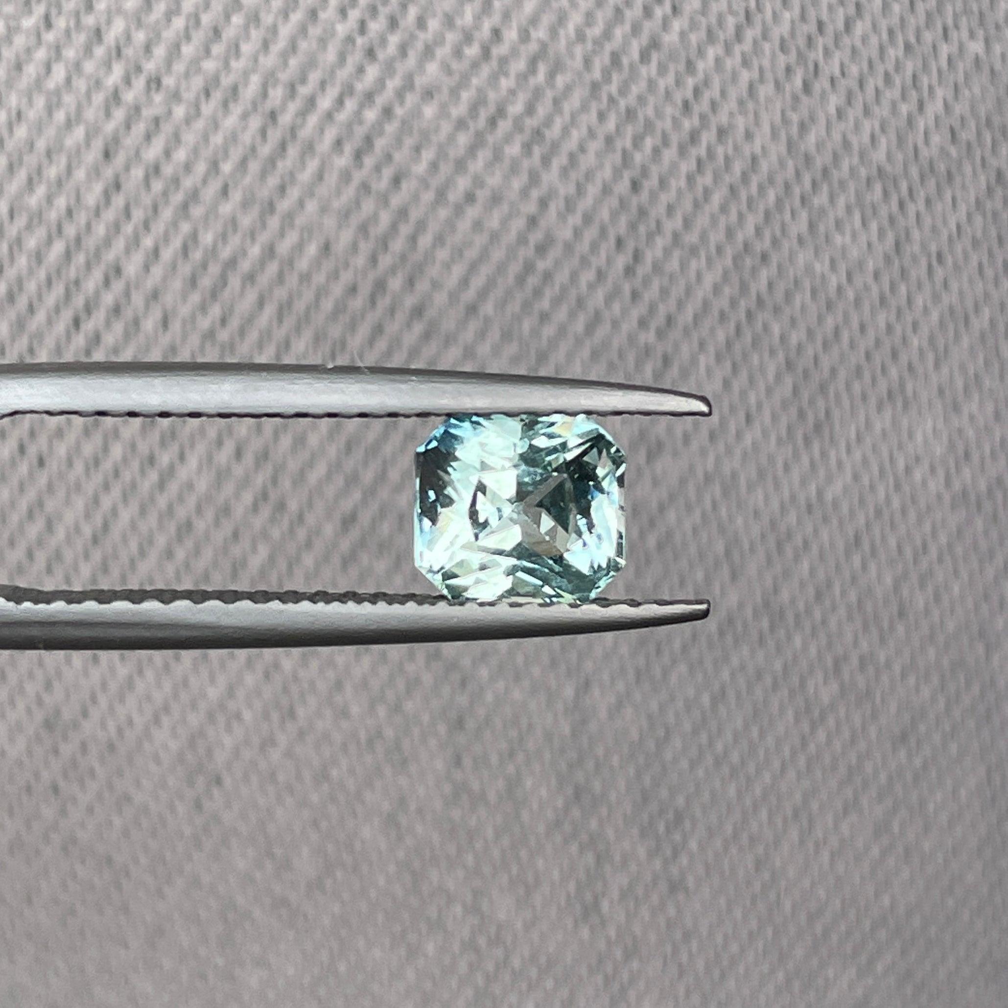 1.29-Carat Light Mint Green Sapphire (Heated)