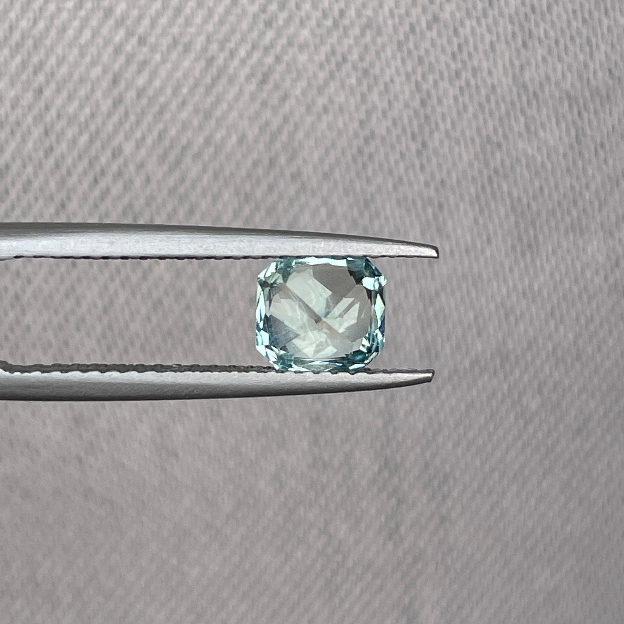 1.29-Carat Light Mint Green Sapphire (Heated) - NASHGEMS